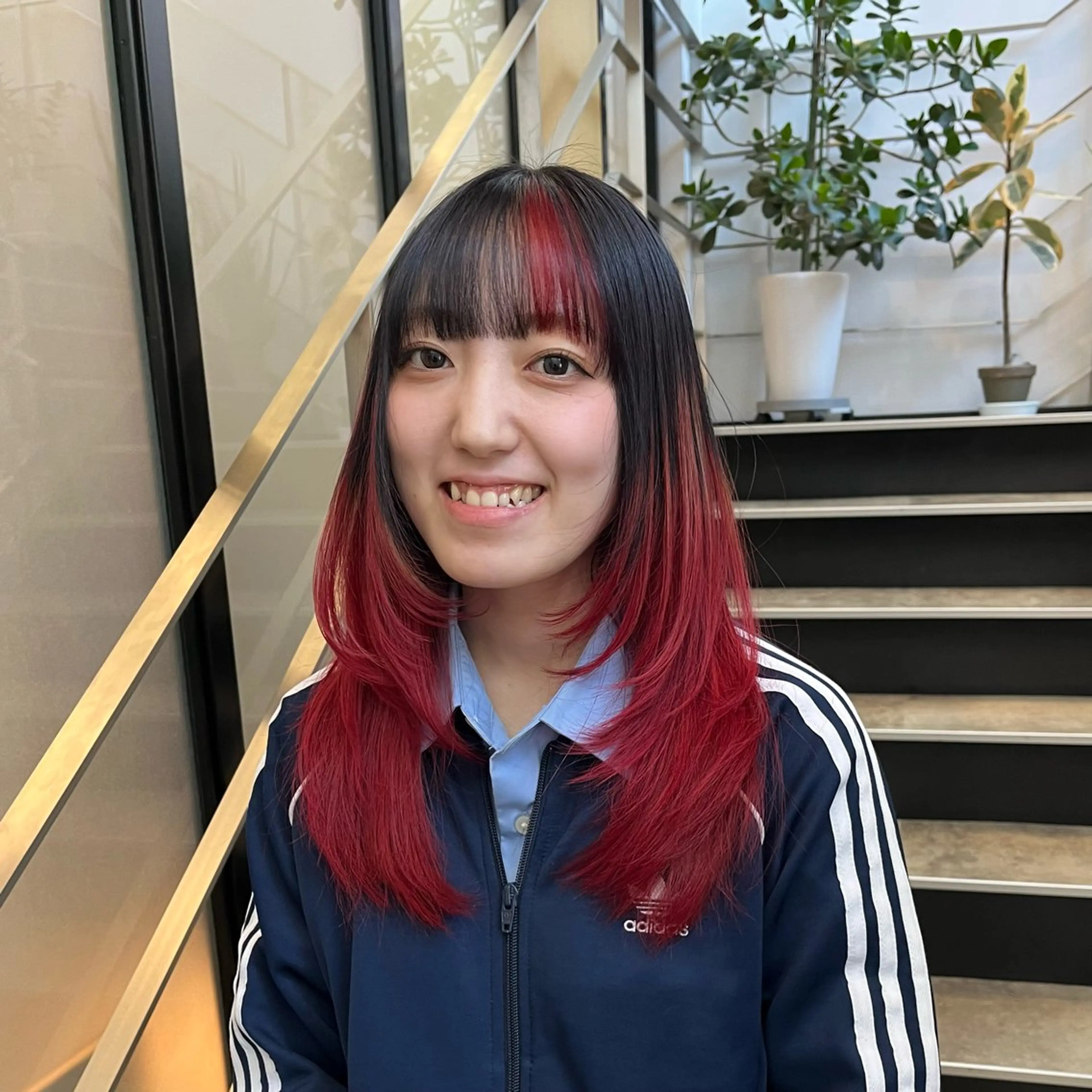 セミロング カラー ヘアカラー トリートメント GO TODAY SHAiRE SALON 原宿本店所属・河内康太/ハイトーン ダブルカラー/艶髪のヘアスタイル