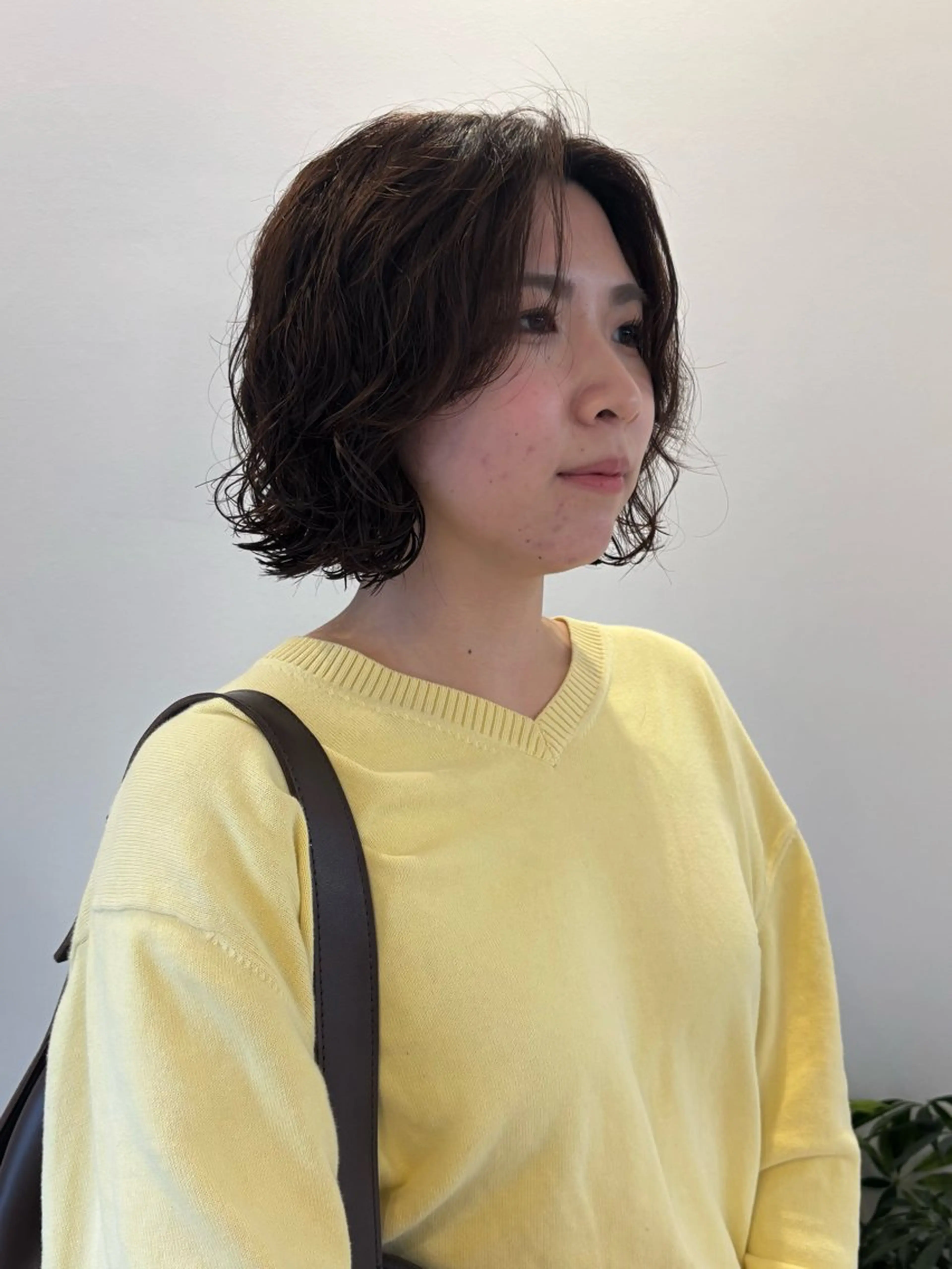 ショート パーマ ボブ くせ毛 Fuka🫧 カットモデル募集中のヘアスタイル