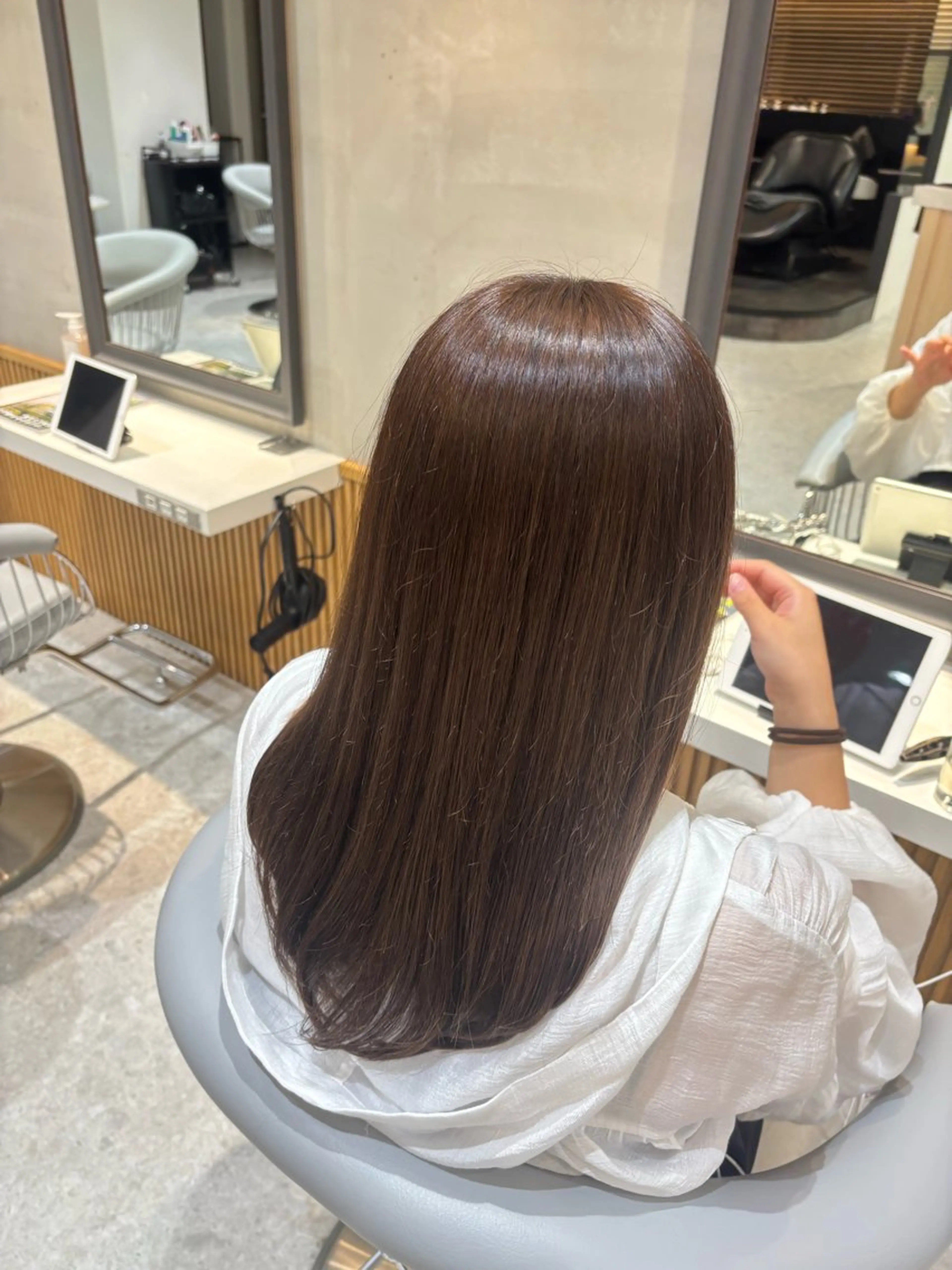 セミロング カラー ヘアカラー 🎀リオ🎀 /暖色カラーのヘアスタイル