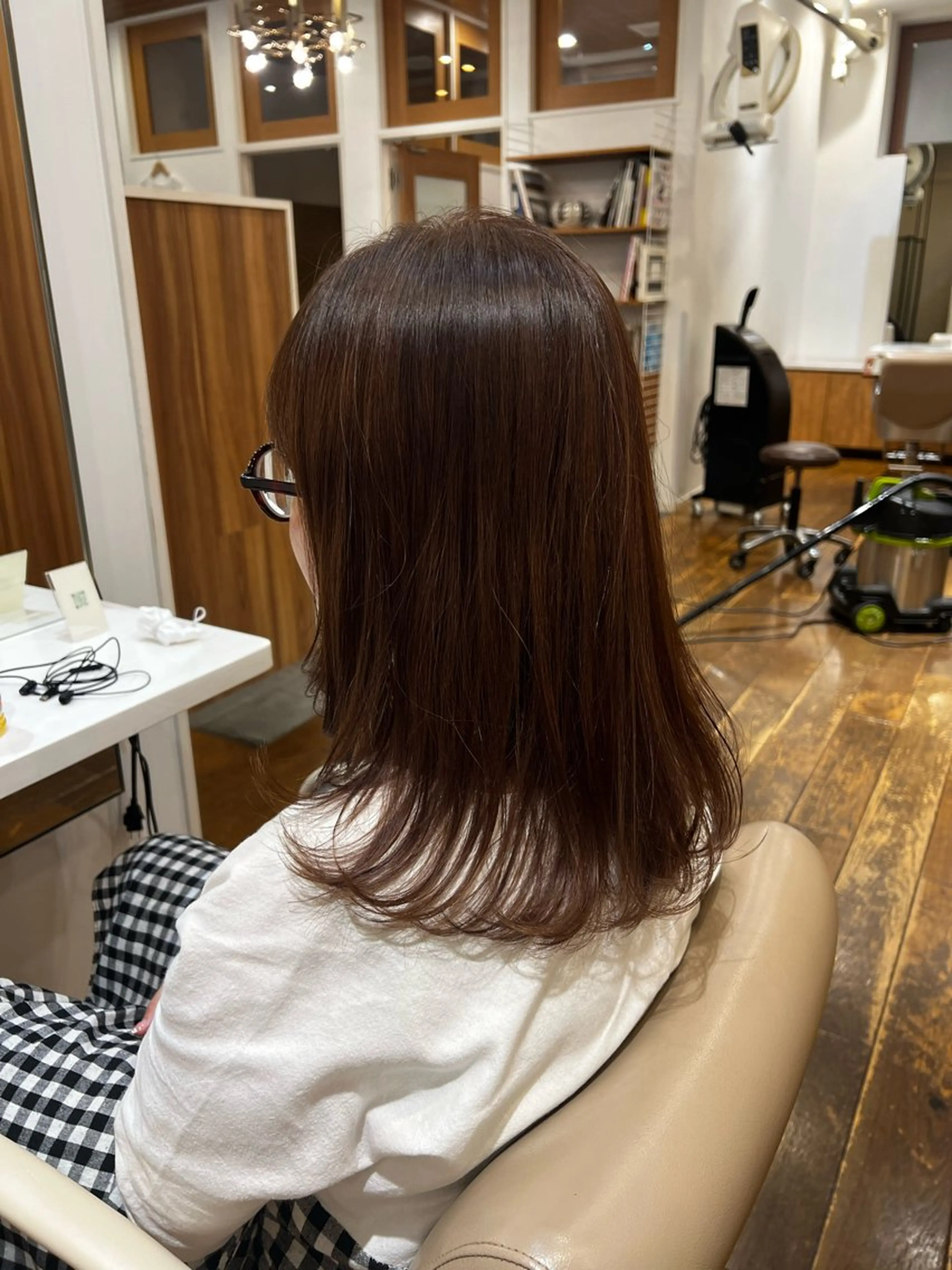 ミディアム カラー トーンアップ🦢 ユメのヘアスタイル