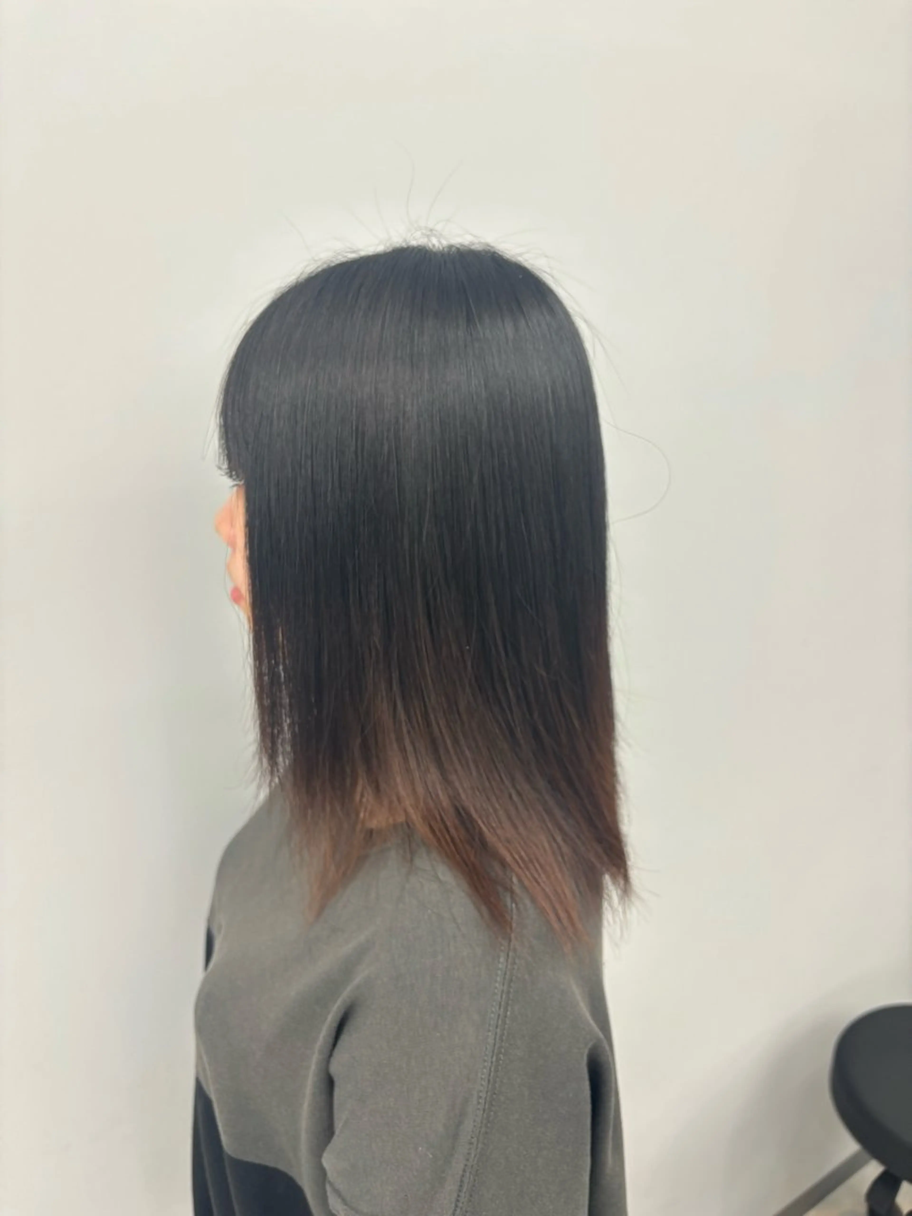 ミディアム 縮毛矯正 山崎 隼のヘアスタイル