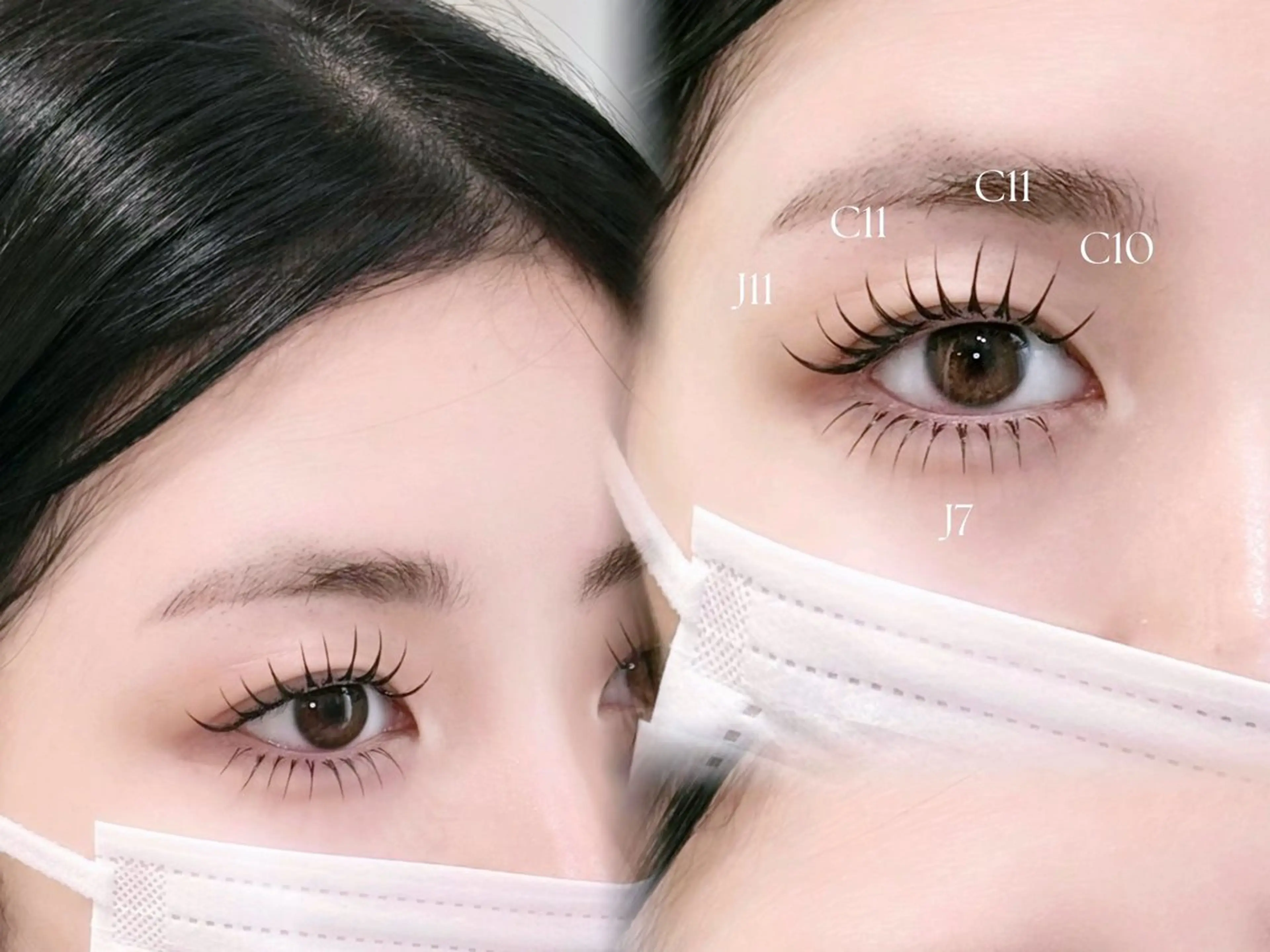 マツエク・マツパ 付け放題 バインドロック 束感まつ毛 フラットラッシュ ナチュラル マツエク YK Beauty Salonのマツエク・マツパデザイン