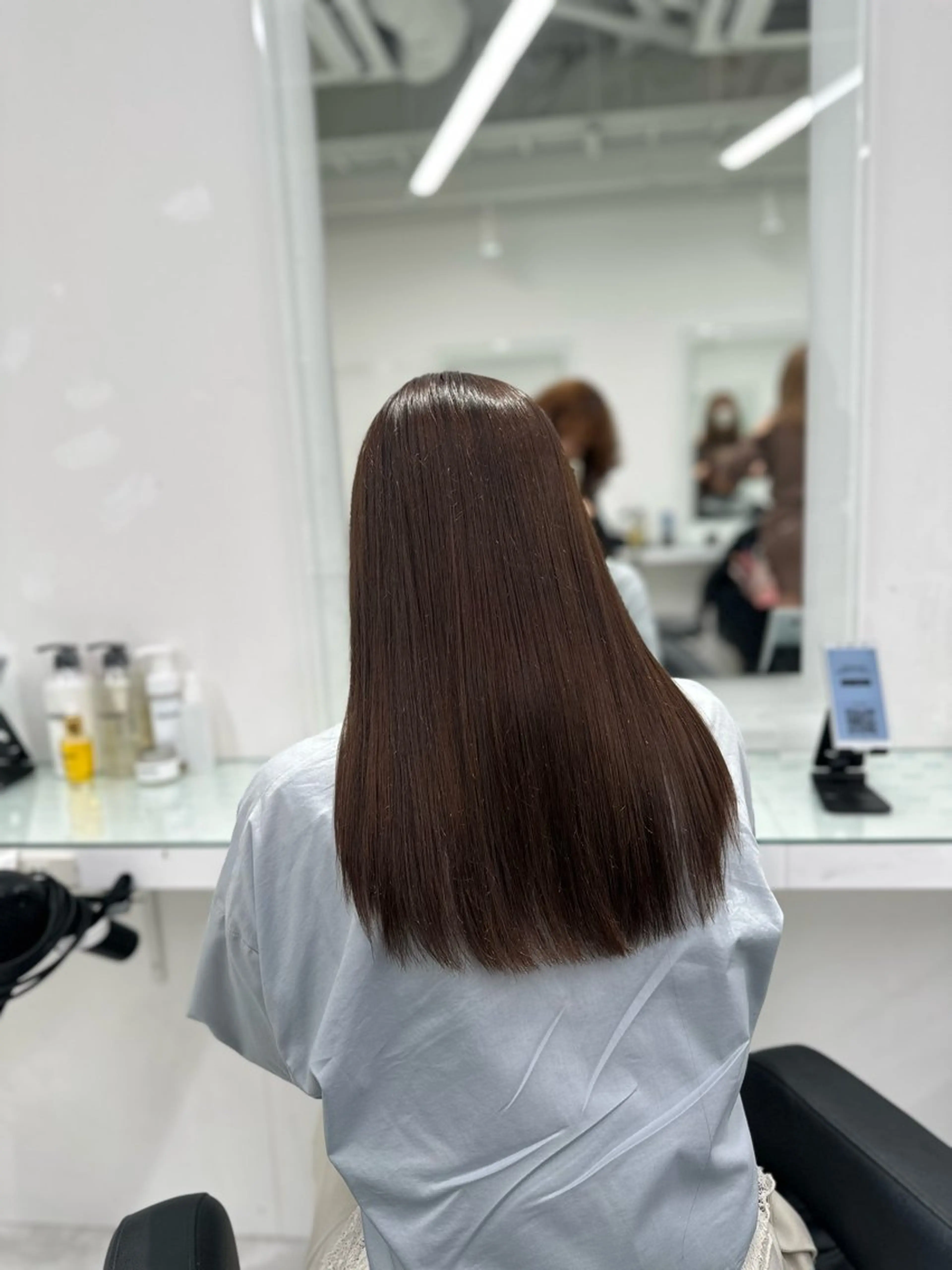 セミロング カット ヘアカラー トリートメント 💖ベージュ💖 MEARIのヘアスタイル