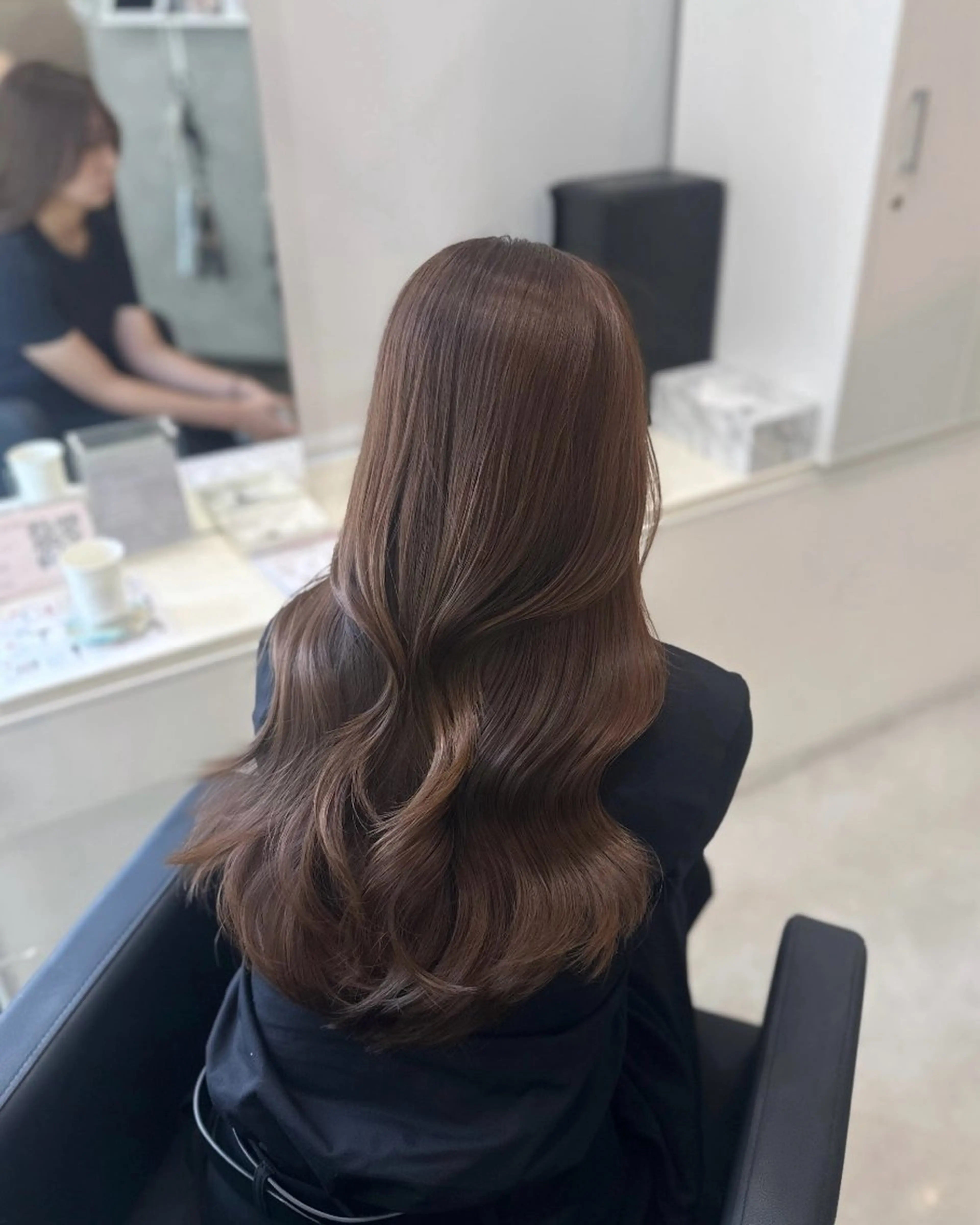 ロング カラー ブラウンカラー カット ヘアカラー トリートメント 髪質改善/韓国ヘア /natsuki🧸のヘアスタイル