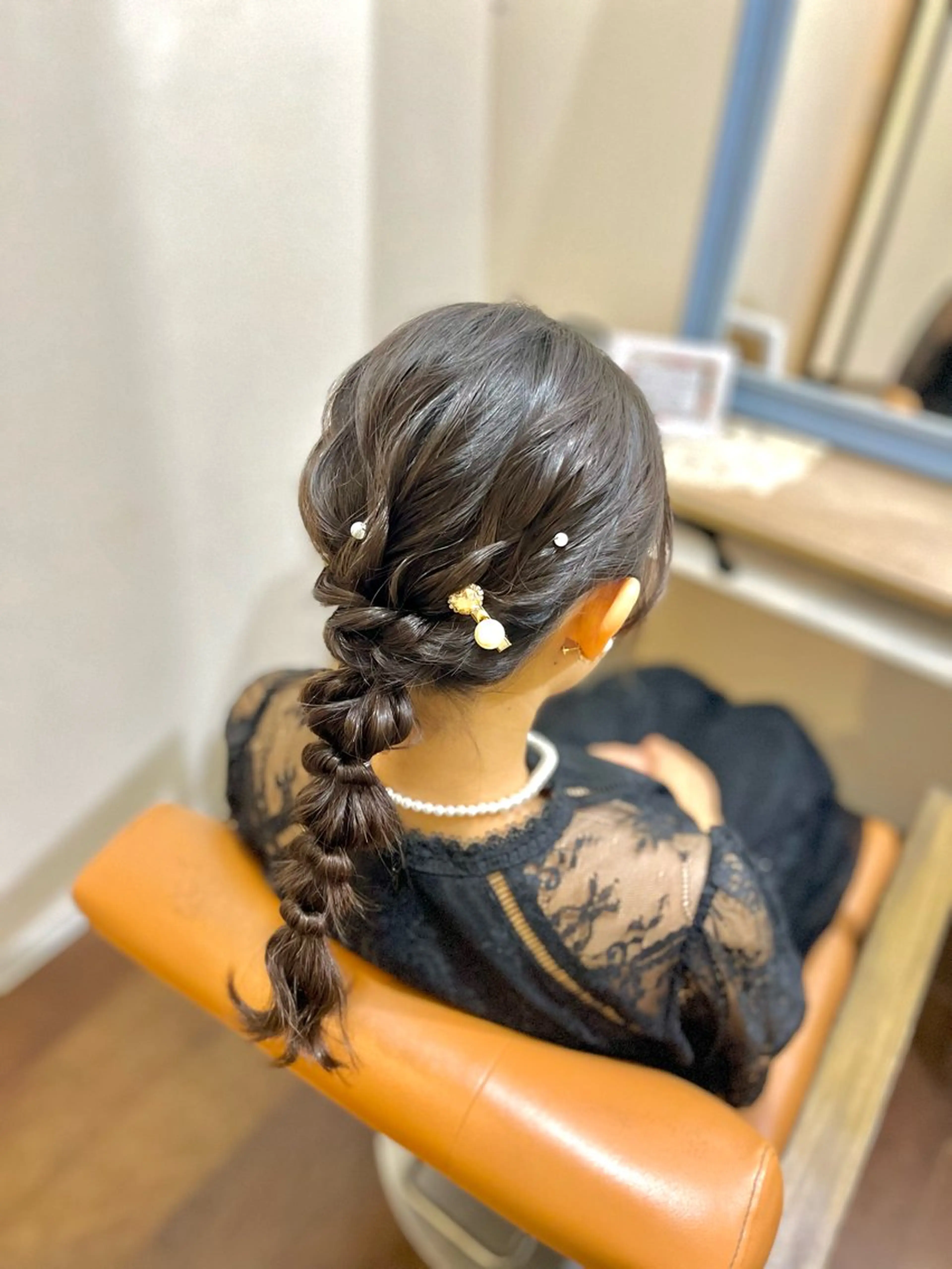 ヘアアレンジ 玉ねぎヘアー ヘアセット 似合わせヘアメイク 💐オダギリチアキのヘアスタイル