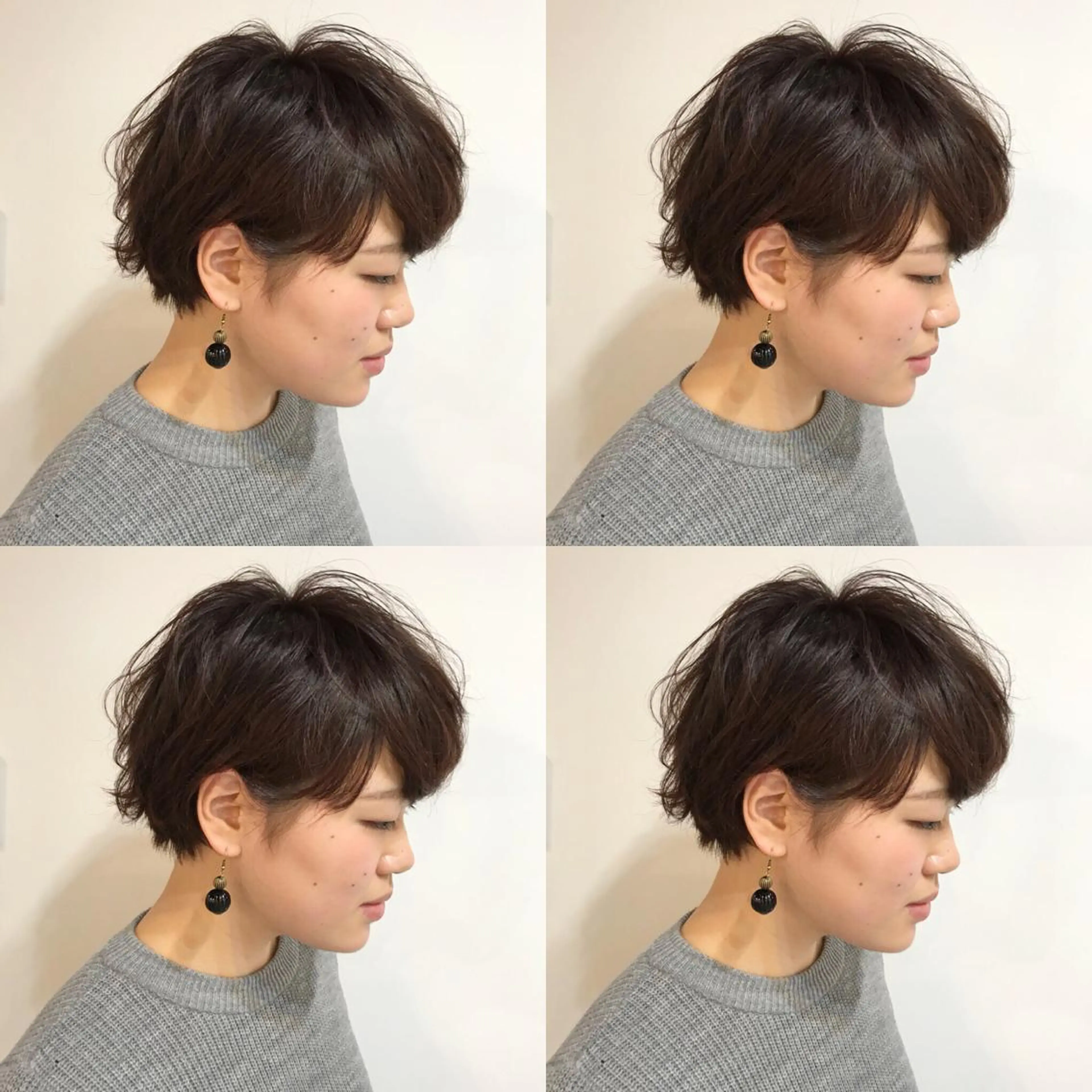 ショート カラー パーマ カット ヘアカラー パーマ トリートメント 嶋佐 昌大 シマサマオのヘアスタイル
