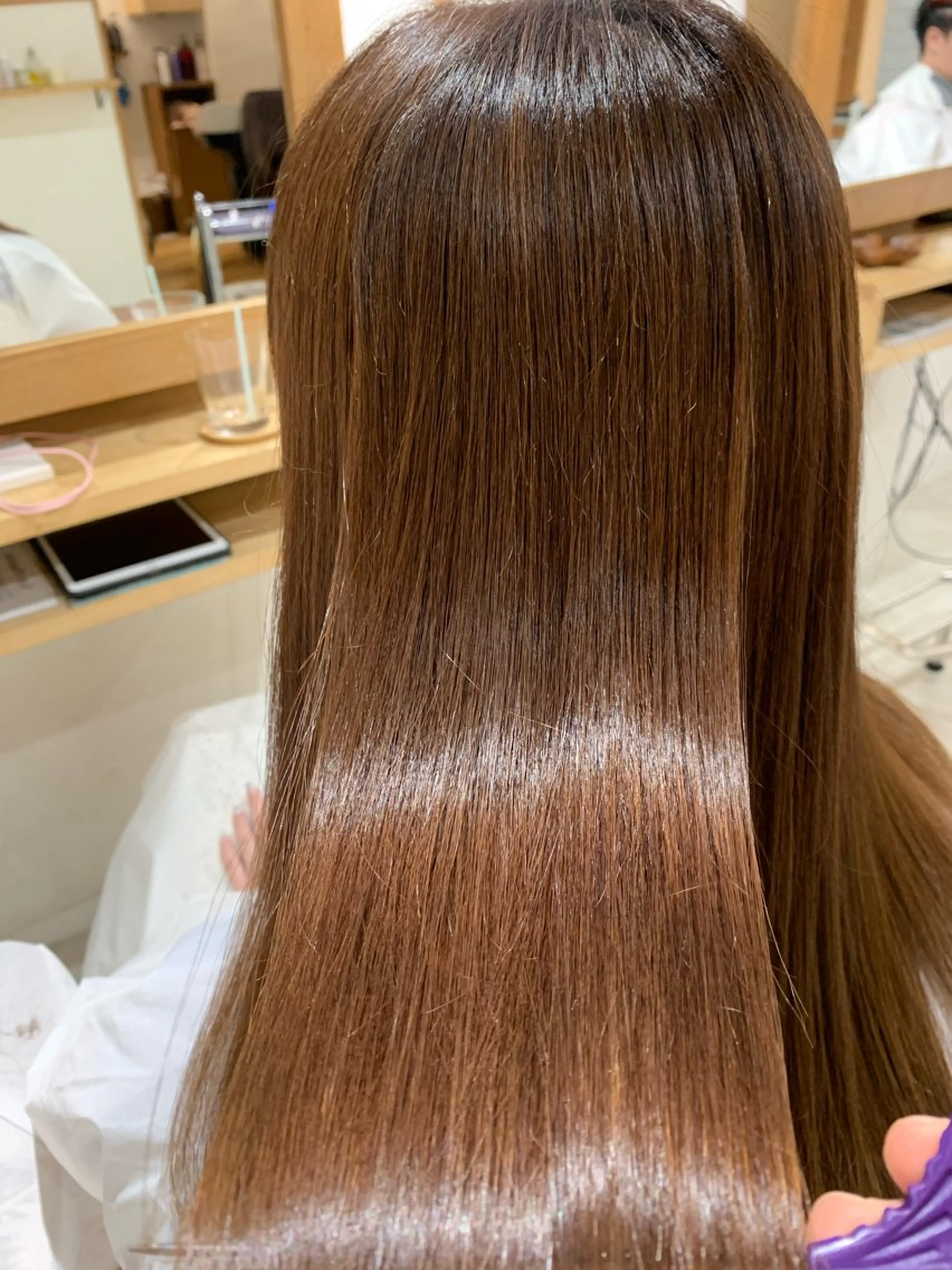 ロング パーマ カット 縮毛矯正 🩰淡色系カラー／ 南ゆかり（女性のみ）のヘアスタイル