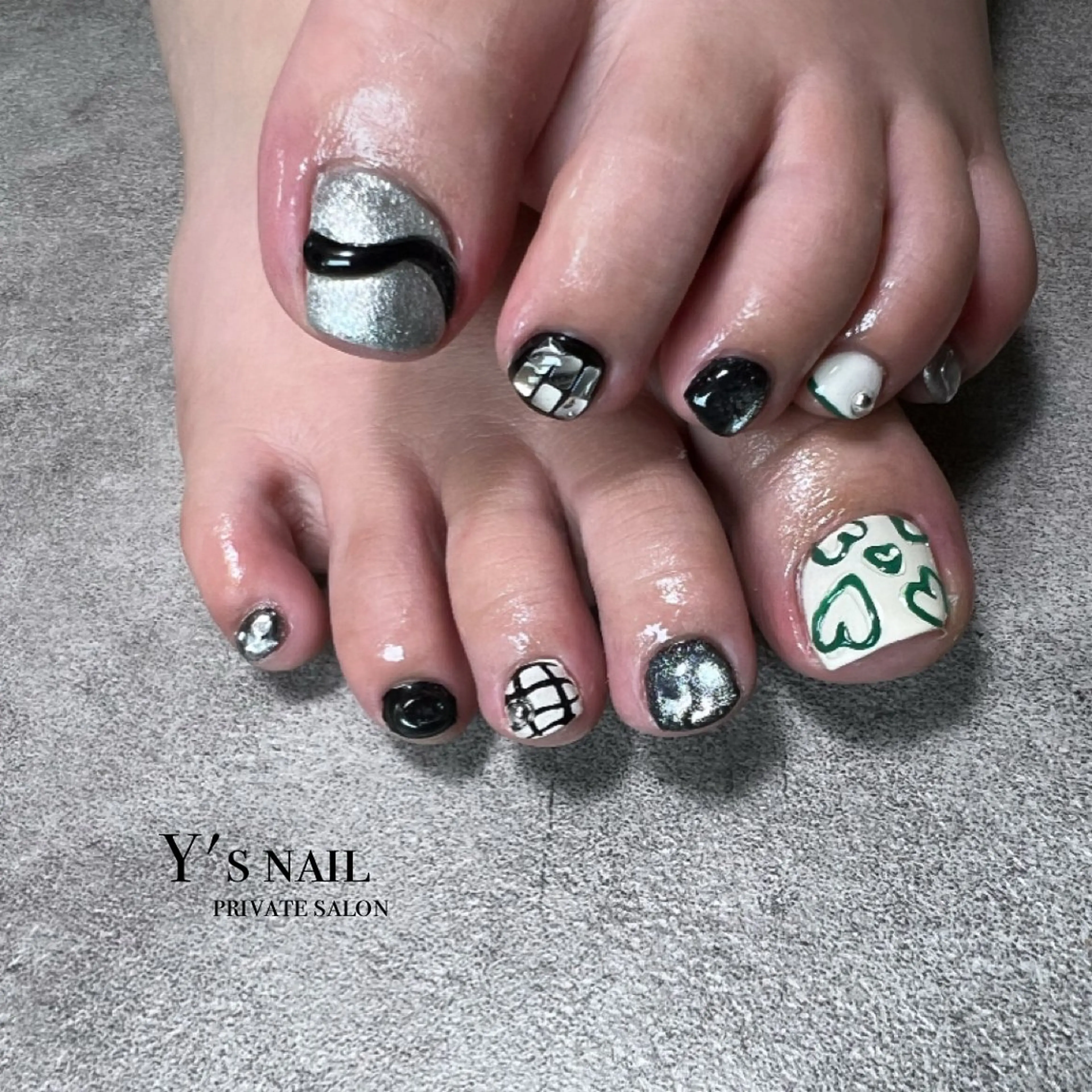 ネイル フットネイル Y's nail ˚✧₊YUIのネイルデザイン