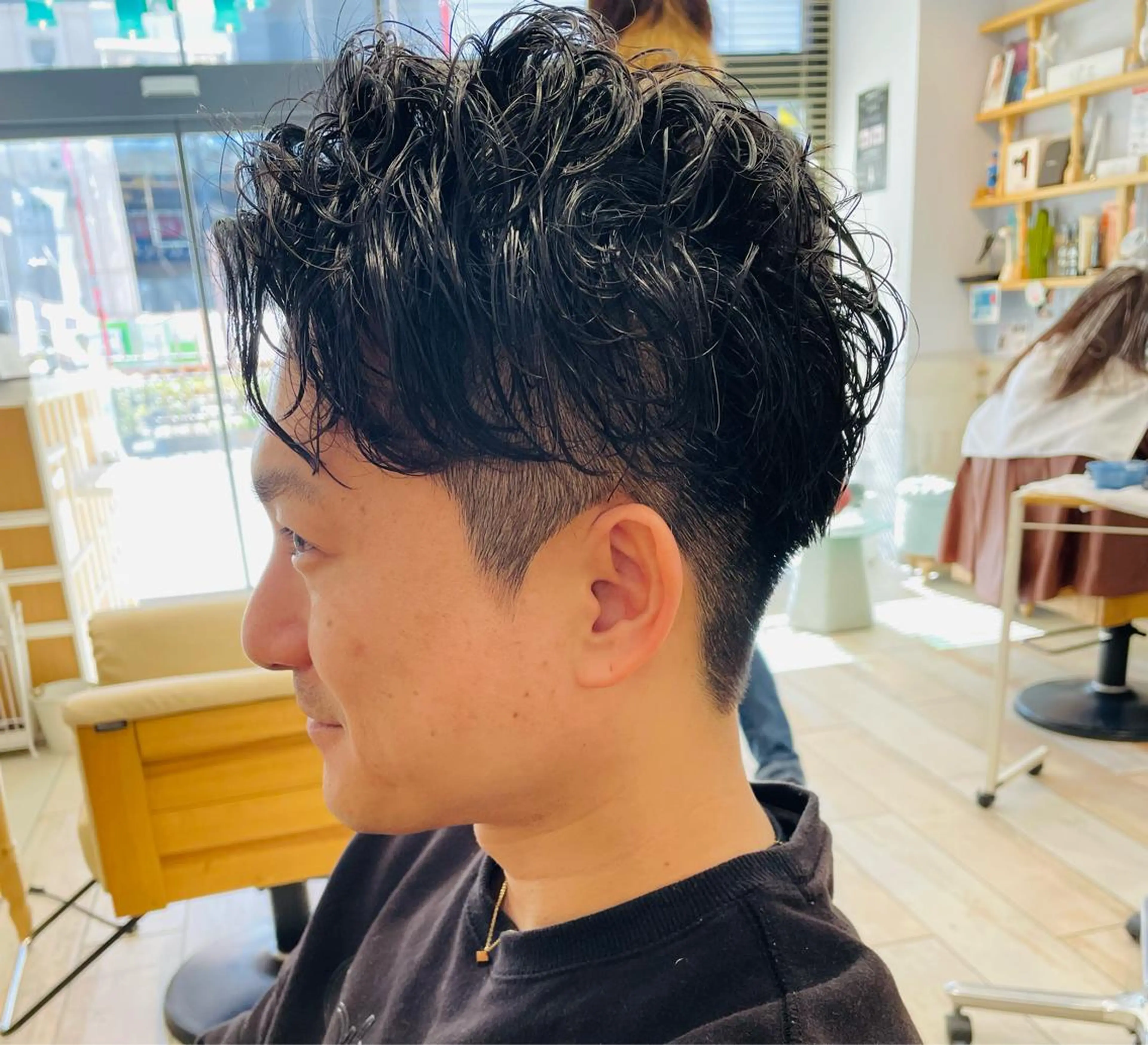 ショート パーマ メンズ カット 縮毛矯正 すげ さやかのヘアスタイル