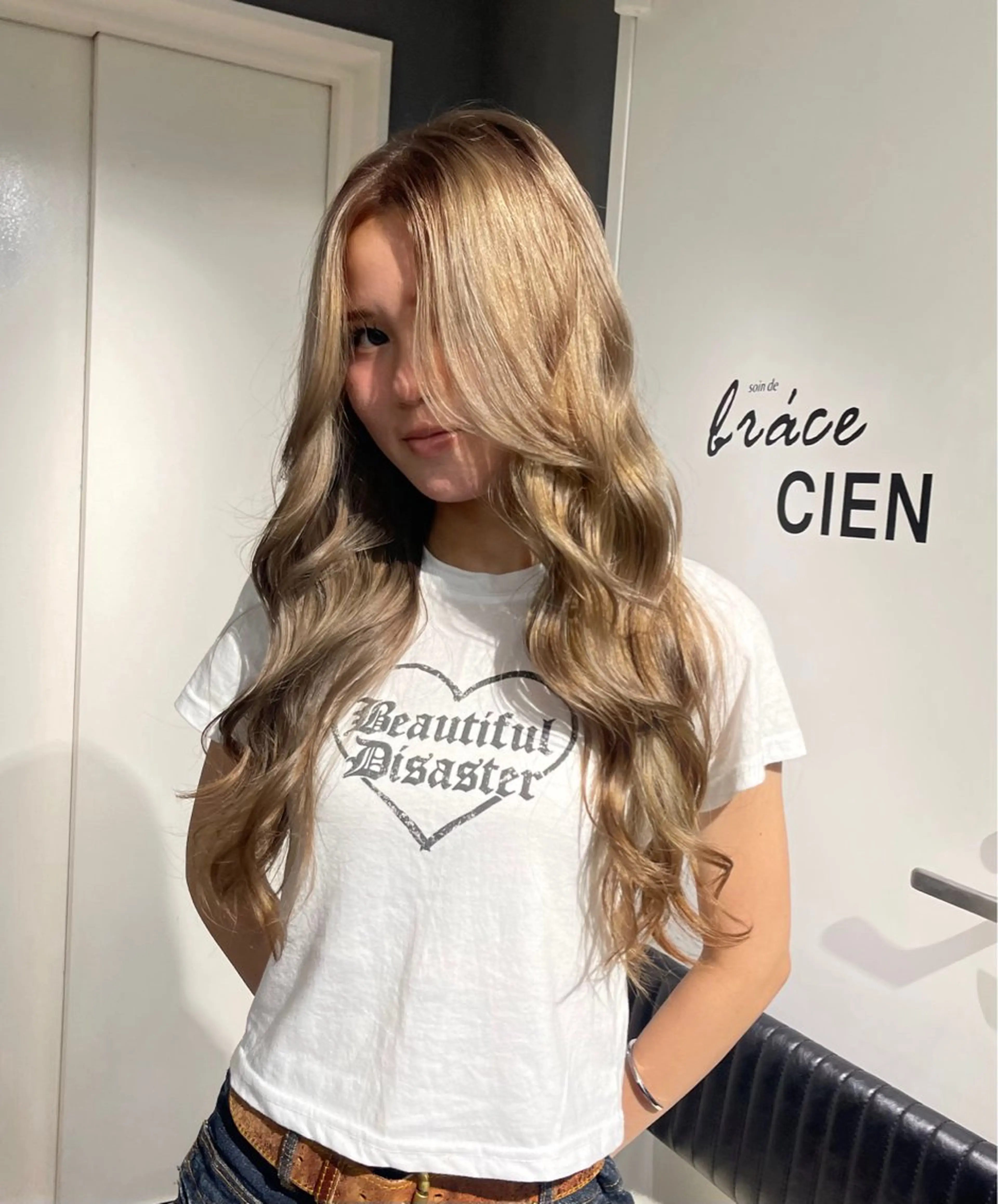 ロング カラー ヘアカラー トリートメント 似合わせカット/艶髪 NENE/CIENのヘアスタイル