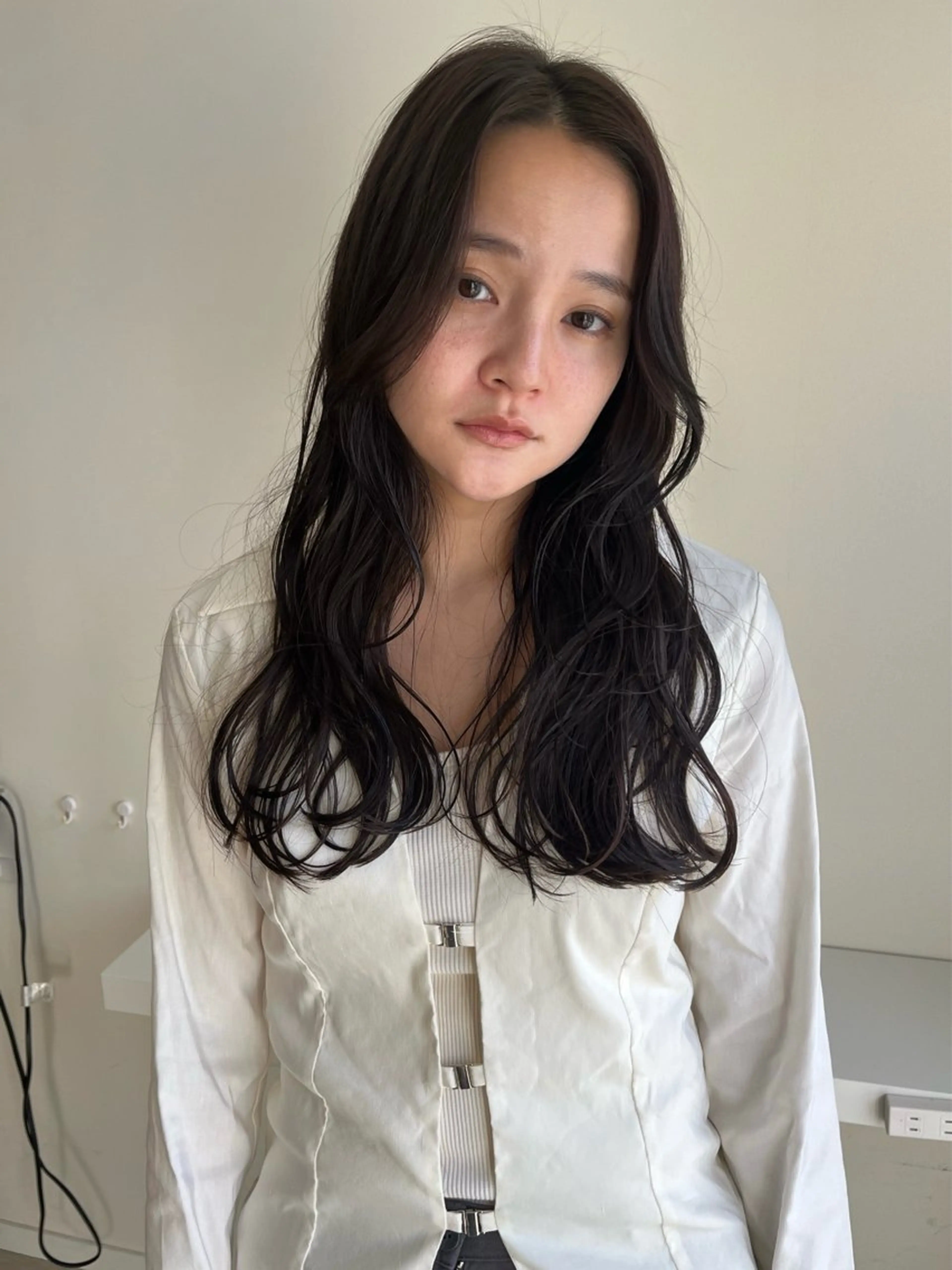 ロング パーマ pu+on. nailworks所属・fuyumi / ニュアンスネイルのネイルデザイン