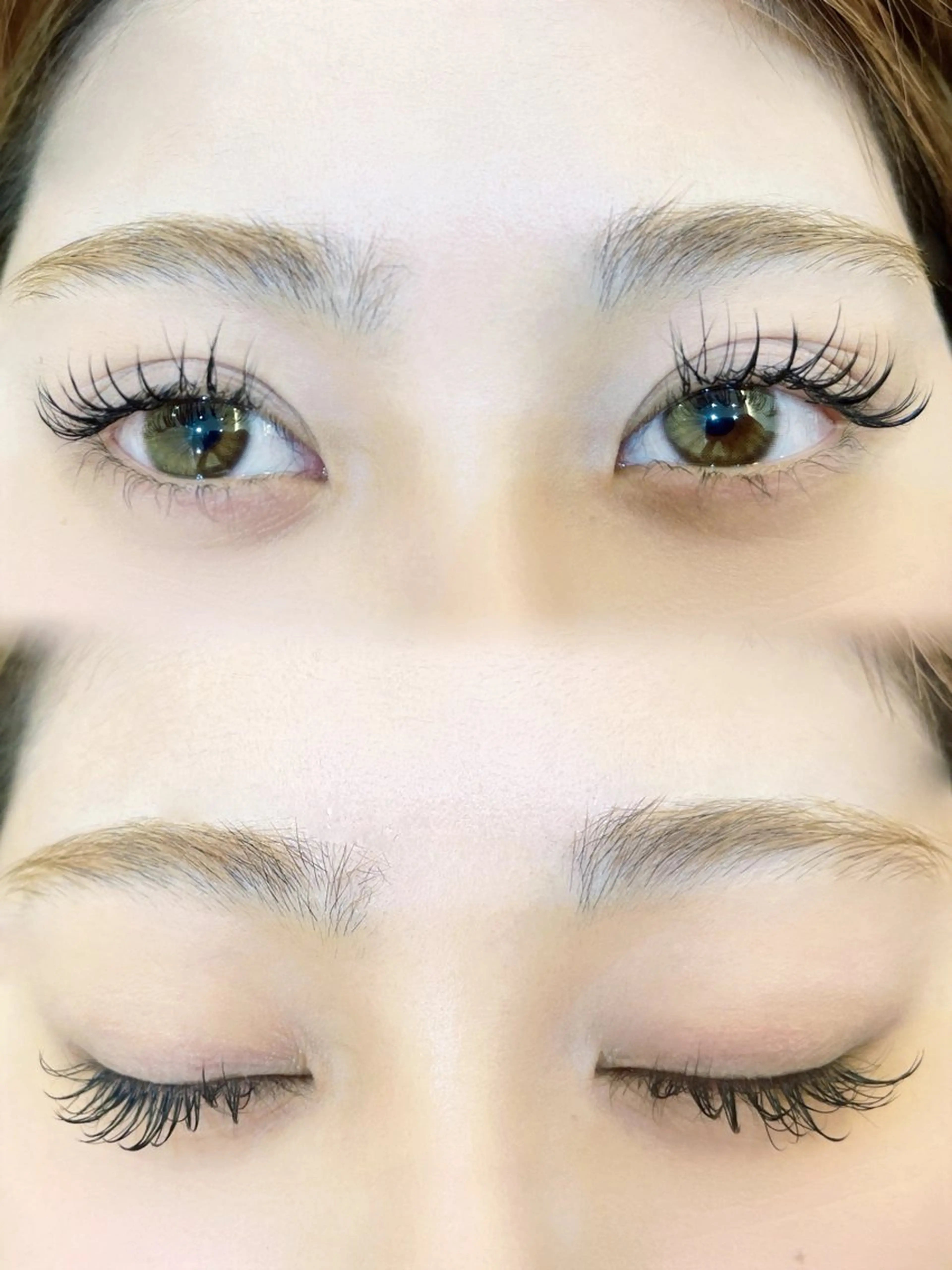 マツエク・マツパ キュート 岡本葵子カットモデル ┊束感マツエクのマツエク・マツパデザイン