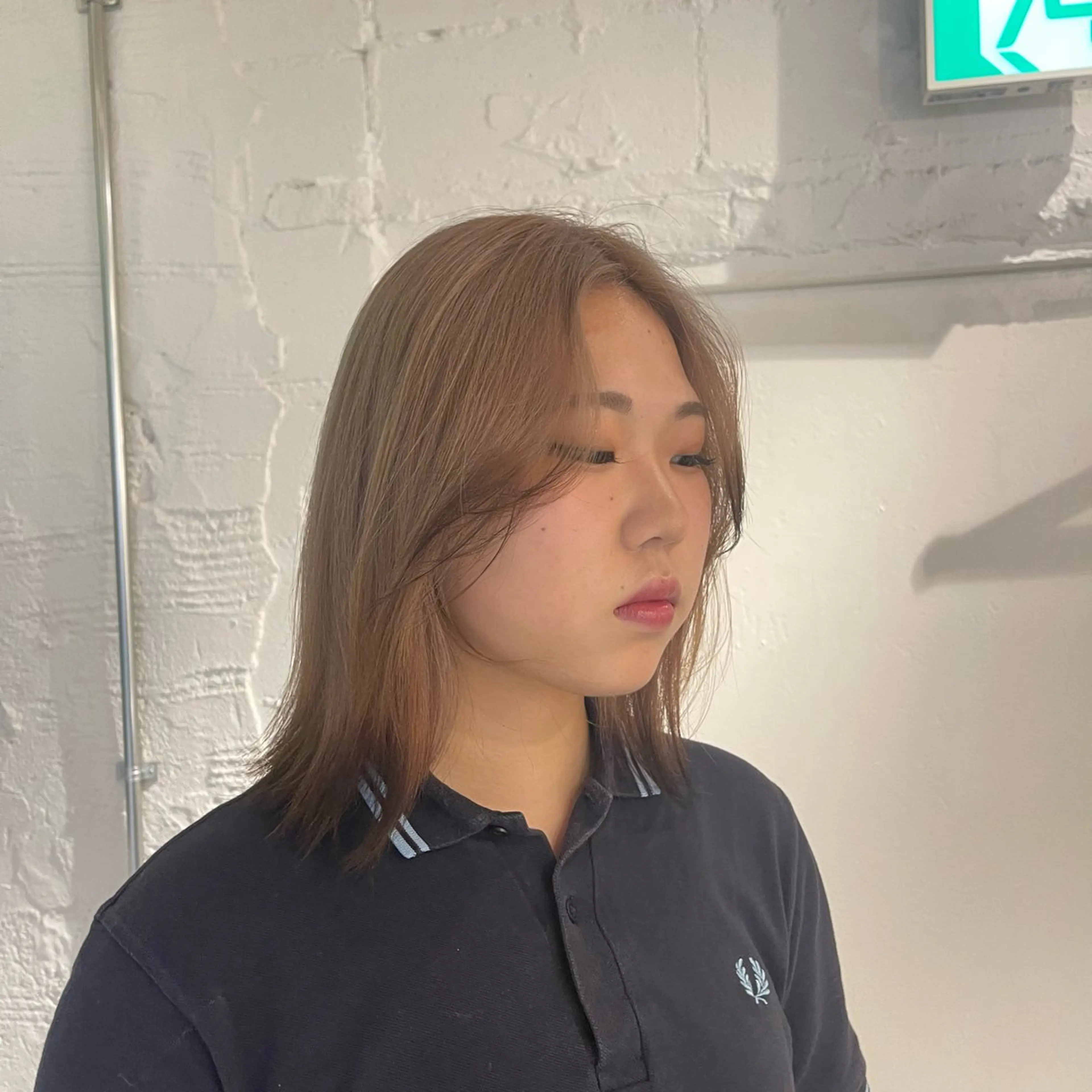 カラー ヘアカラー トリートメント lunty miichiのヘアスタイル