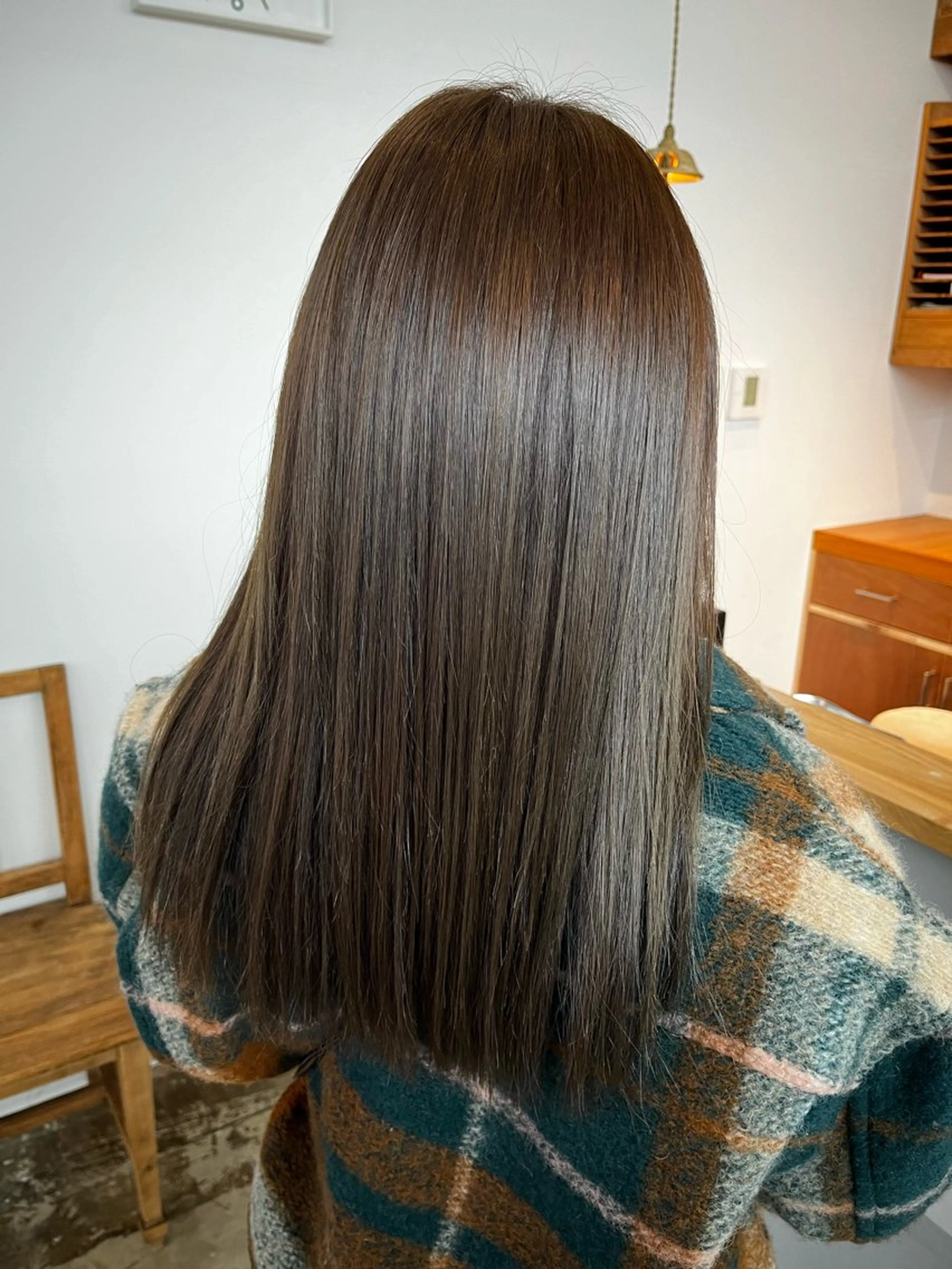 ロング アッシュ アッシュブラウン ヘアカラー トリートメント ROSSO Hair＆SPA  香椎宮前店所属・SHIINA 香椎宮前店のヘアスタイル