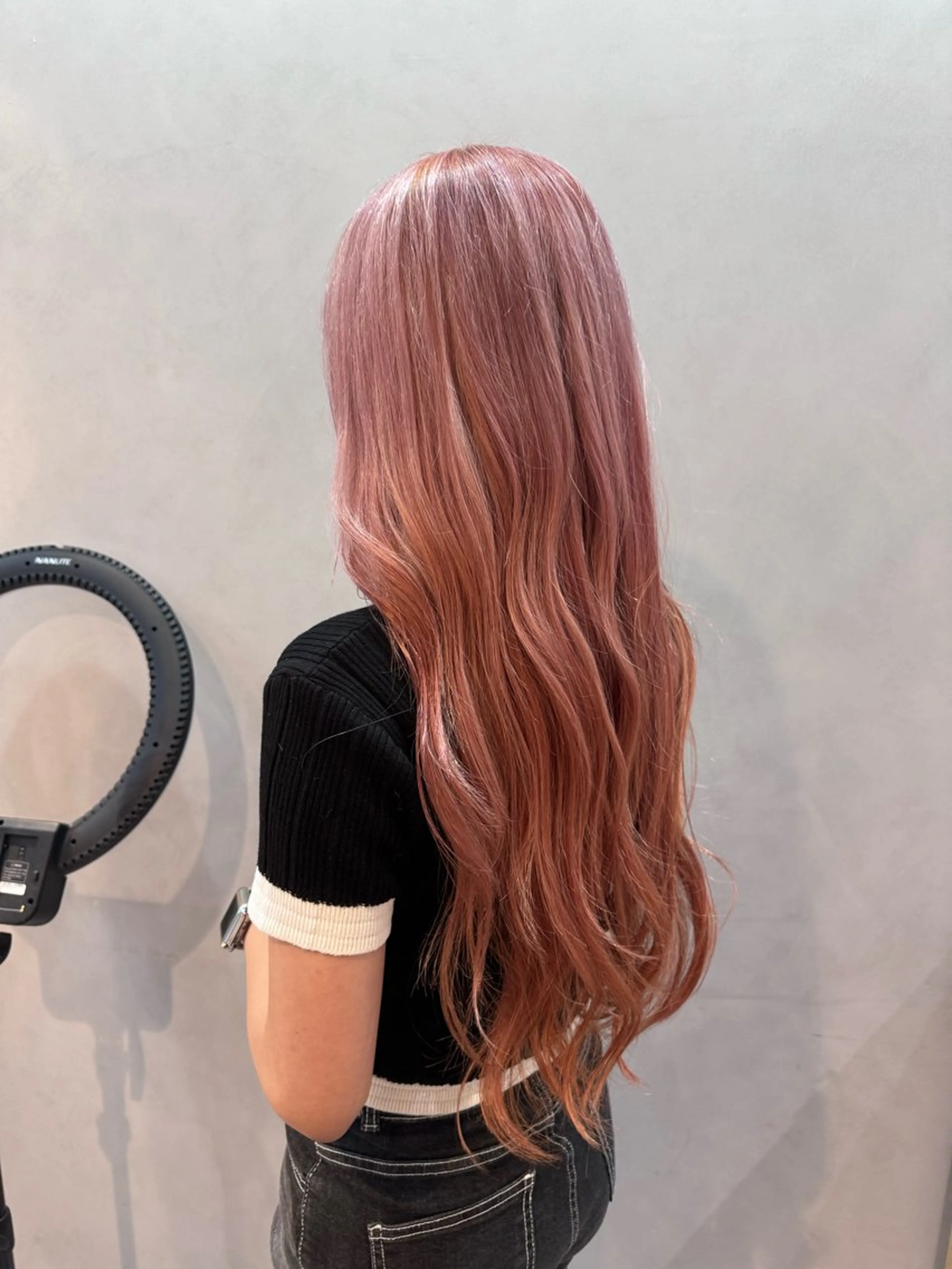 ロング カラー ブリーチ ピンクカラー ☁️olelo国立 ☁️Minoriのヘアスタイル