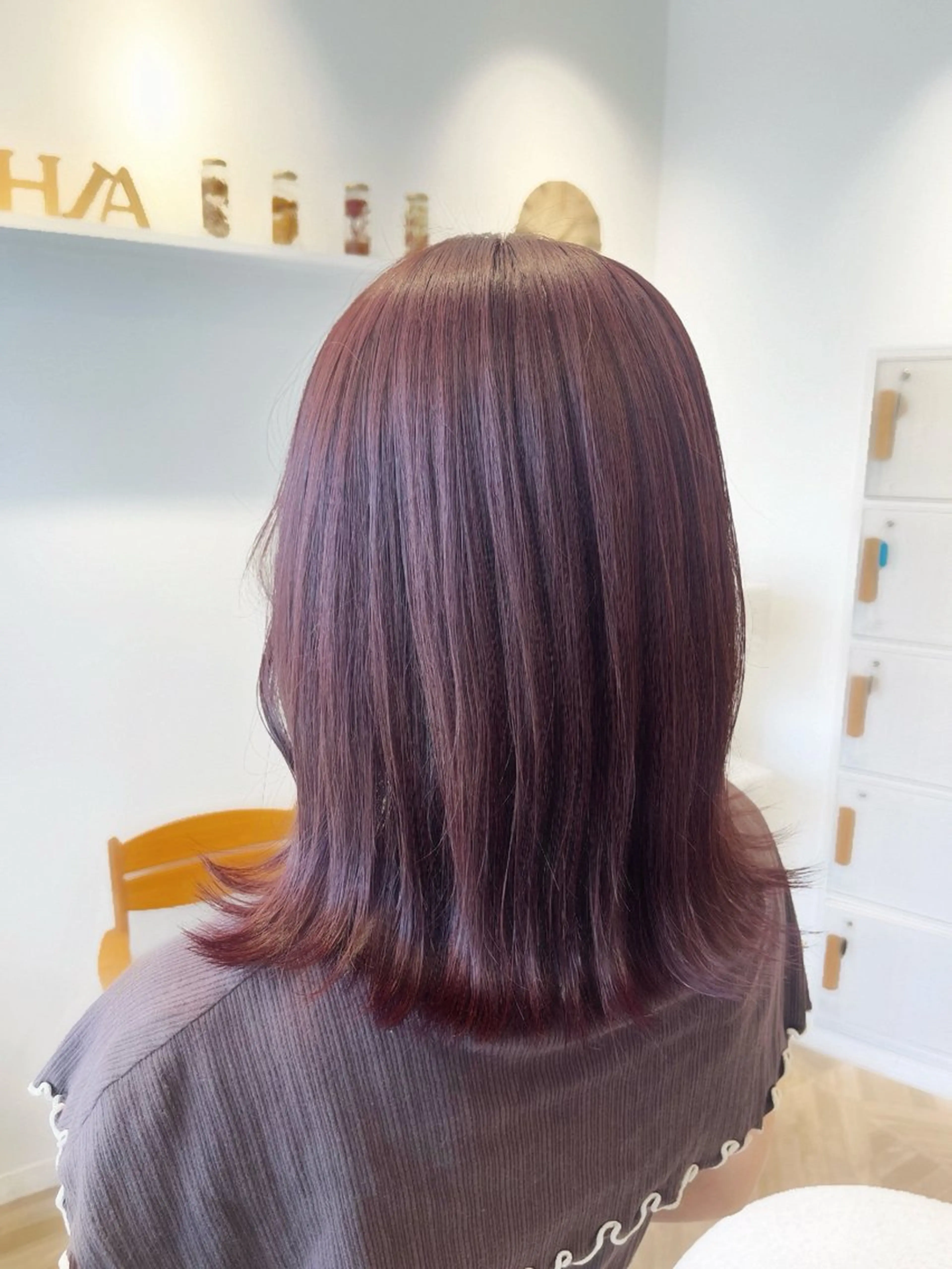 ミディアム カラー ヘアカラー トリートメント 🫧透明感カラー🫧 マヤのヘアスタイル