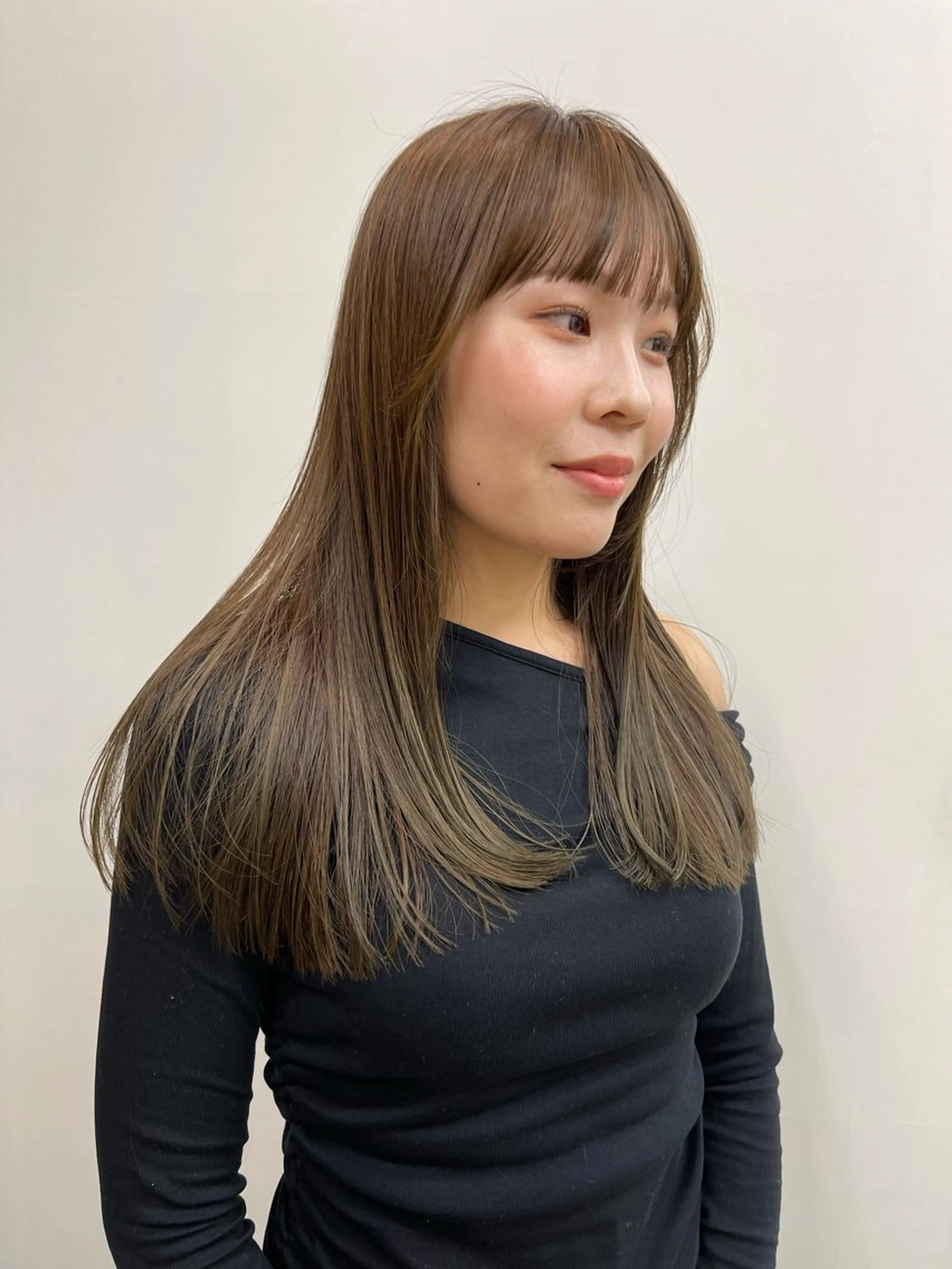 ロング カラー カット ヘアカラー Terve.野崎 真里奈/暖色ベージュのヘアスタイル