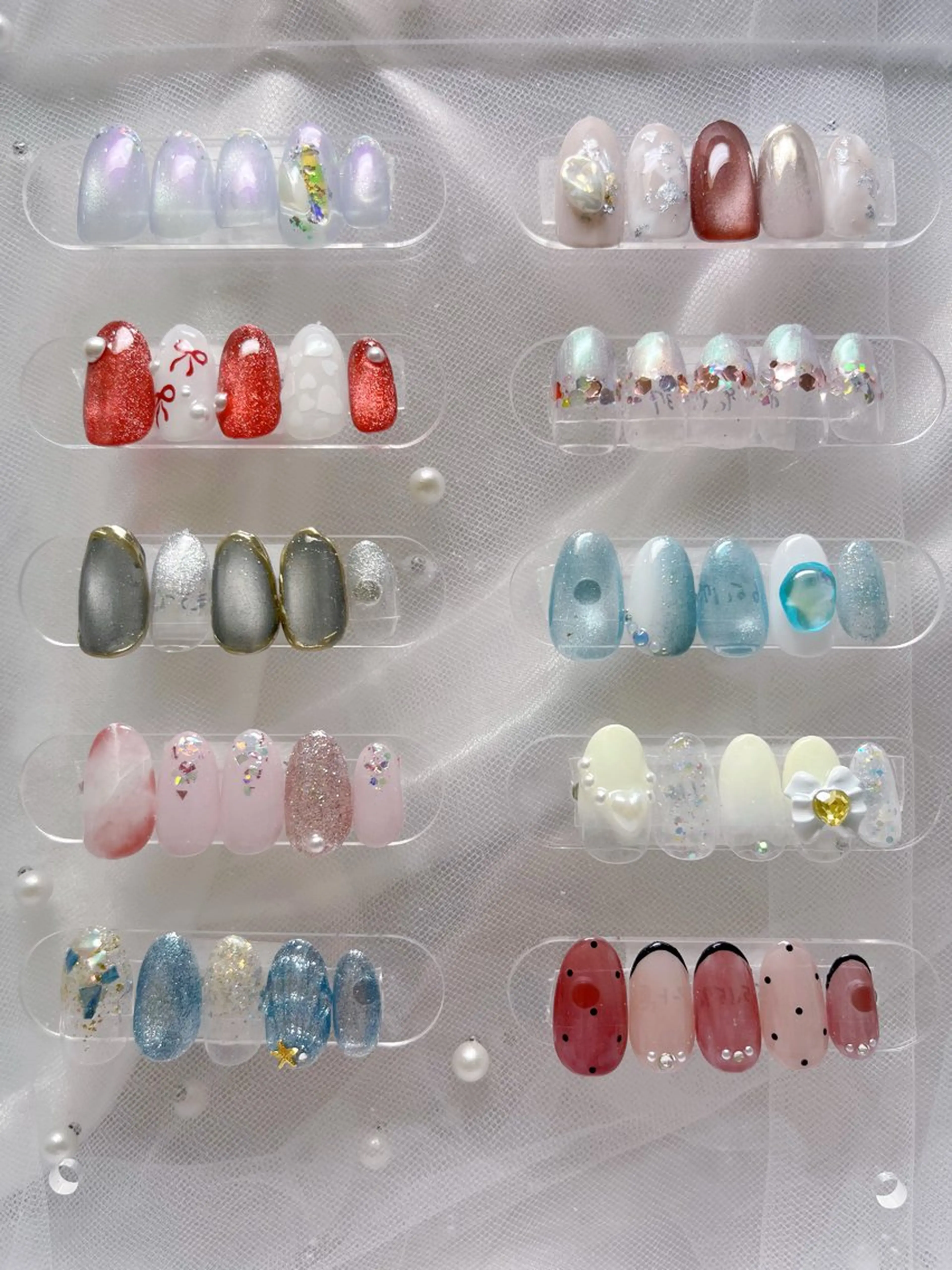 monthly design nail🩷（オフあり）【ケア込み/初回.当店オフ無料】の写真
