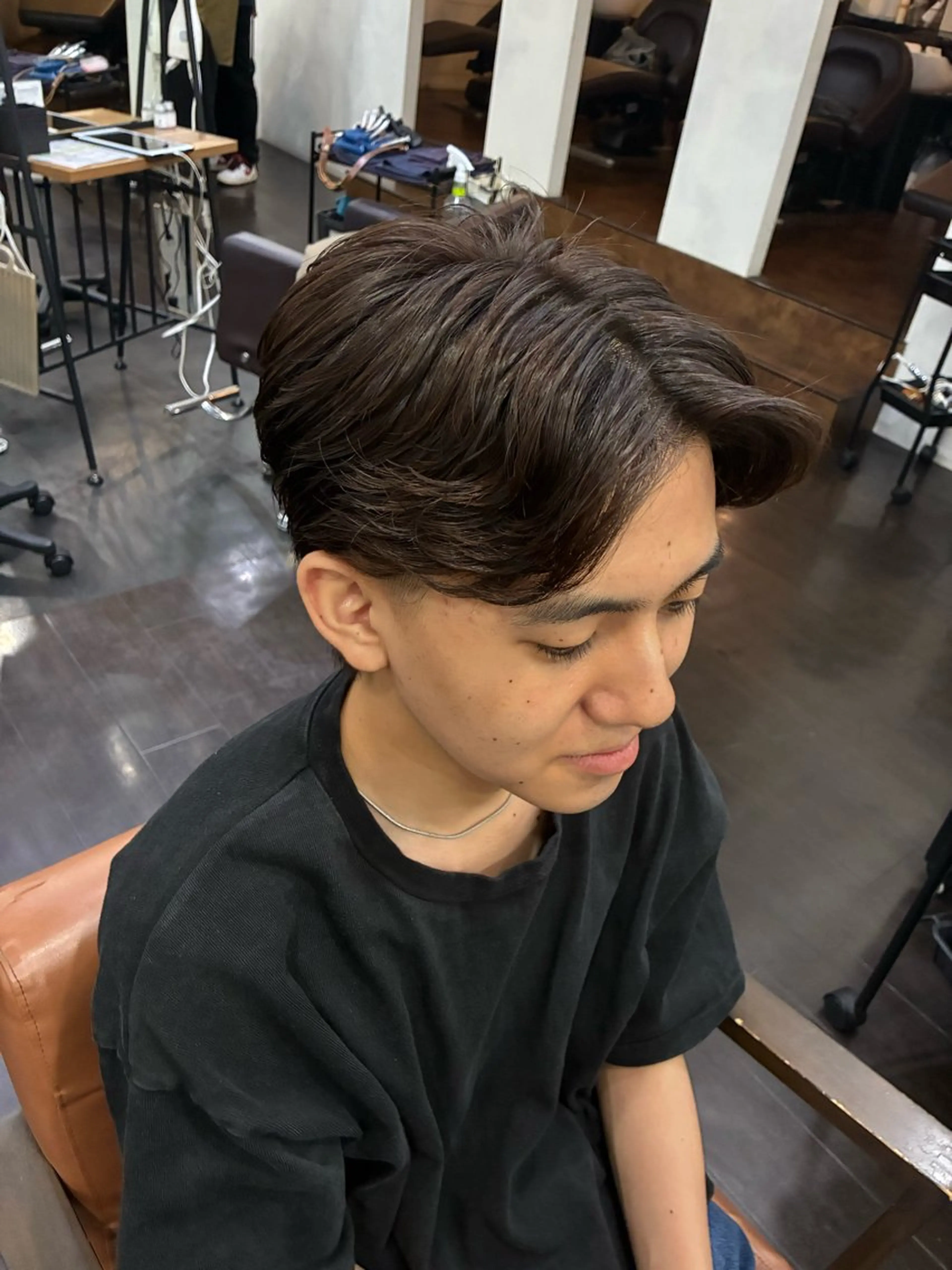 パーマ メンズ カット パーマ トリートメント 🍒ᩚ名駅/艶髪 縮毛矯正/あゆ🍒ᩚのヘアスタイル