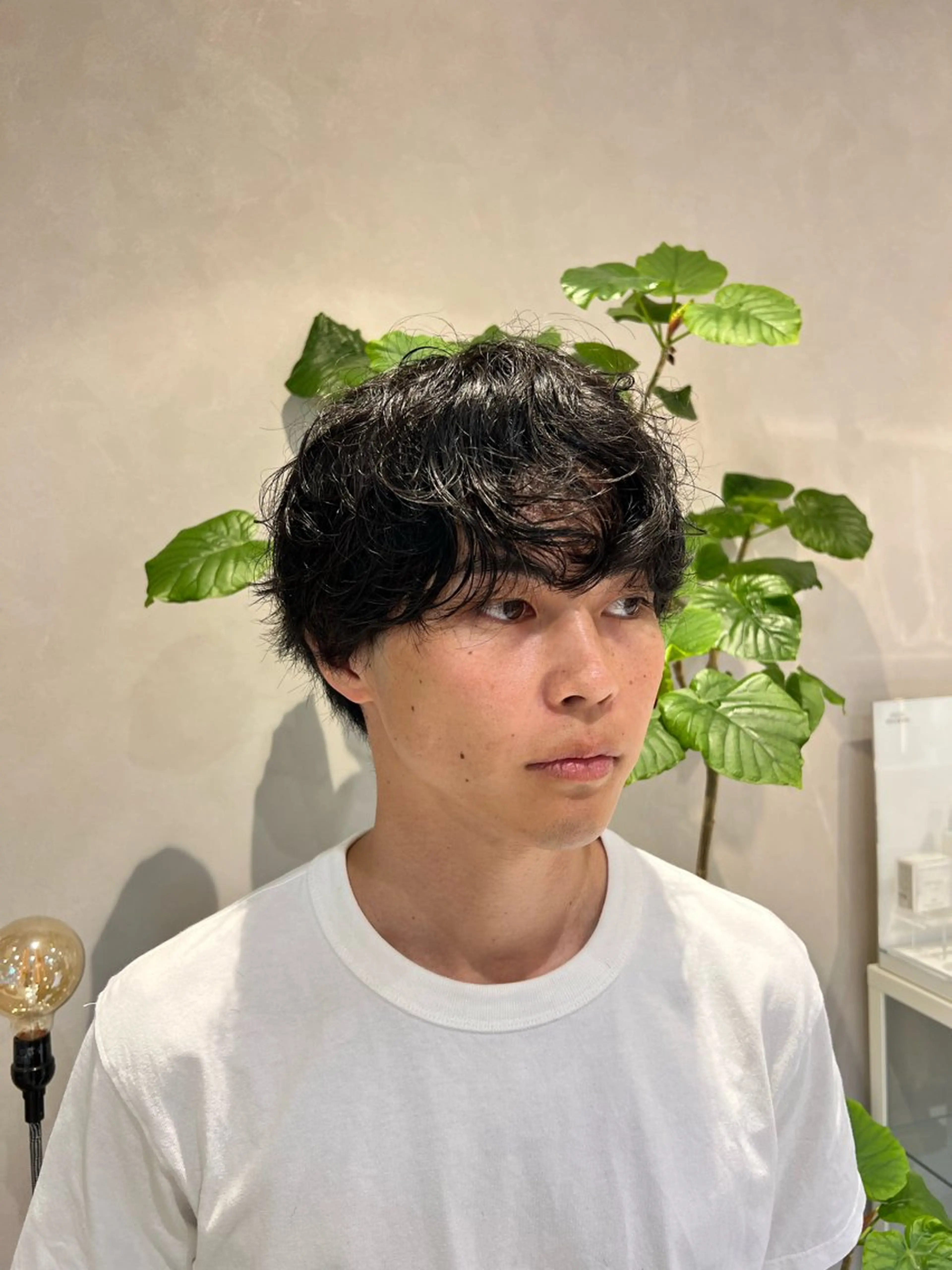 メンズ カット ブリーチカラー 〻髪質改善〻アレンジのヘアスタイル