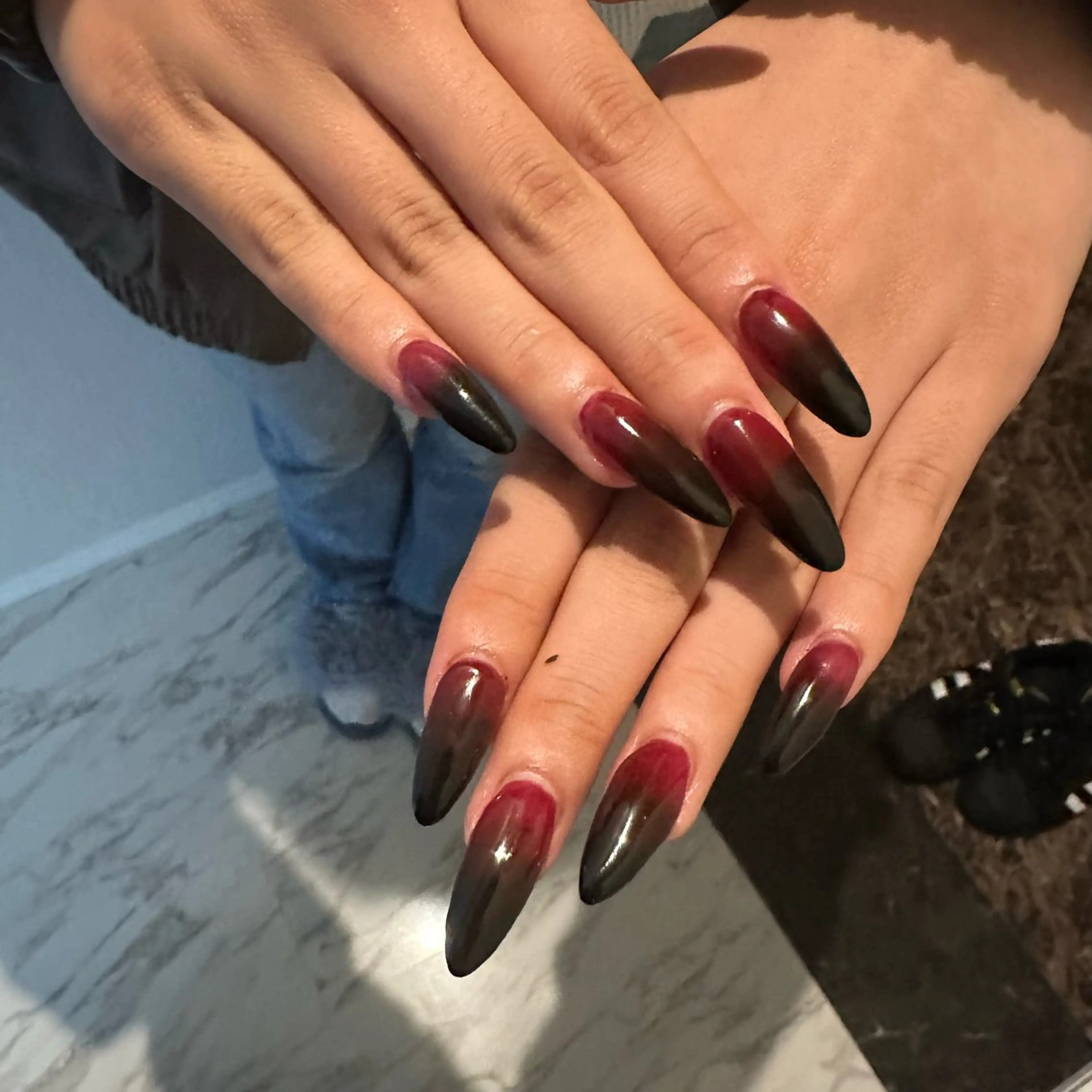 ネイル 赤色 ハンドネイル niko nailのネイルデザイン