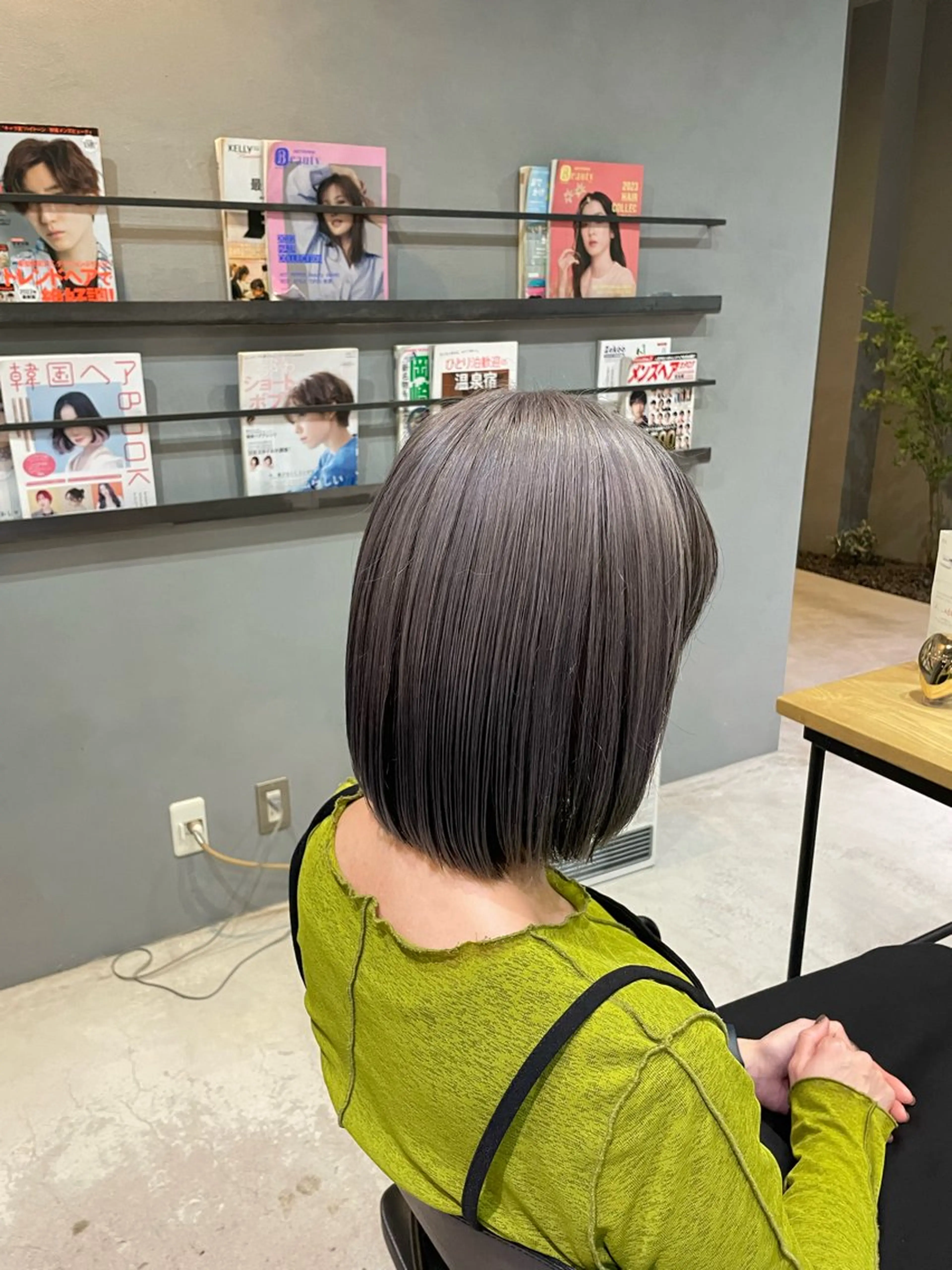 ミディアム カラー ヘアカラー 艶髪/透明感カラー/ 韓国/nonokaのヘアスタイル