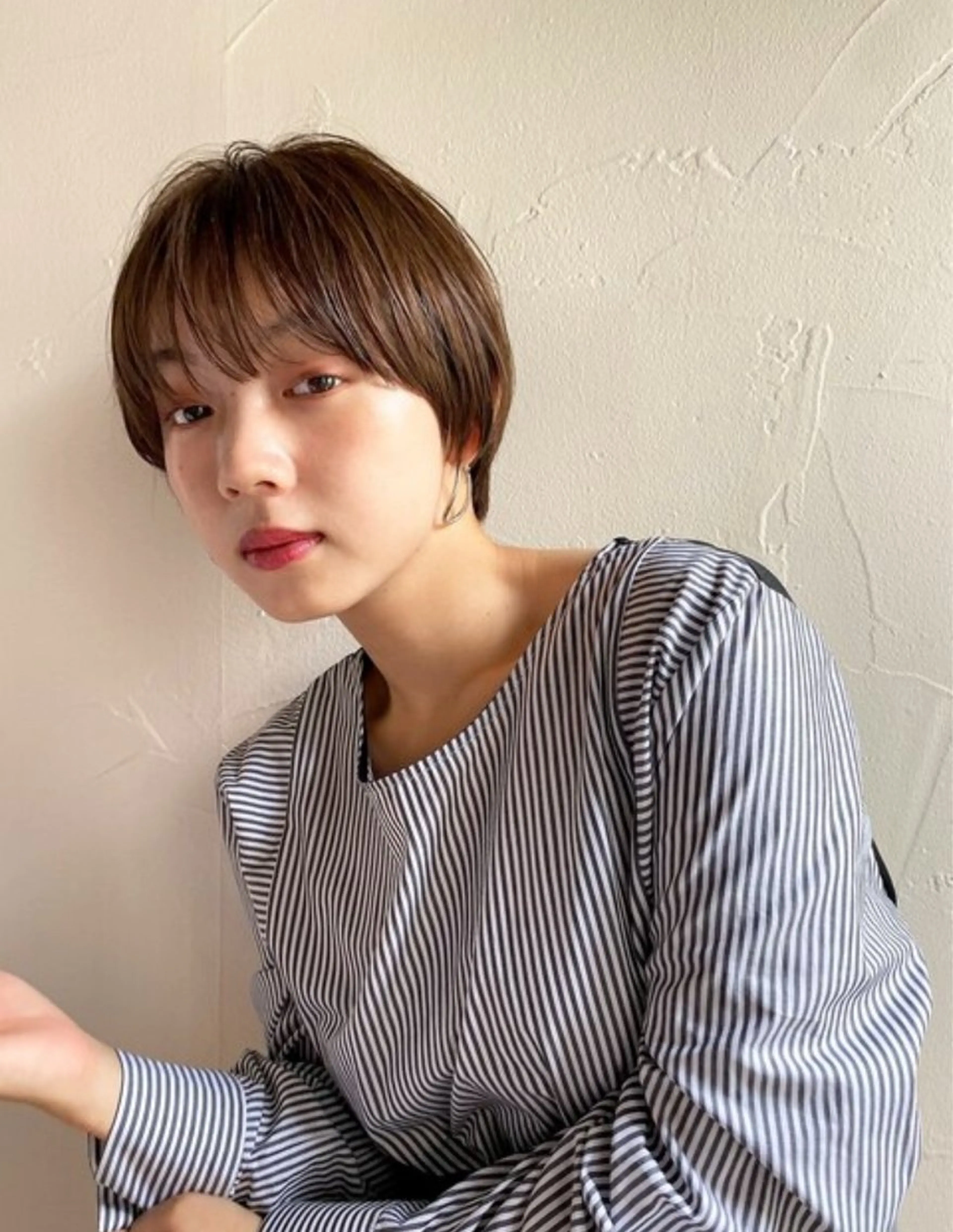 ショート くびれヘア ショートヘア 似合わせカット‪// 鶴我万唯華のヘアスタイル