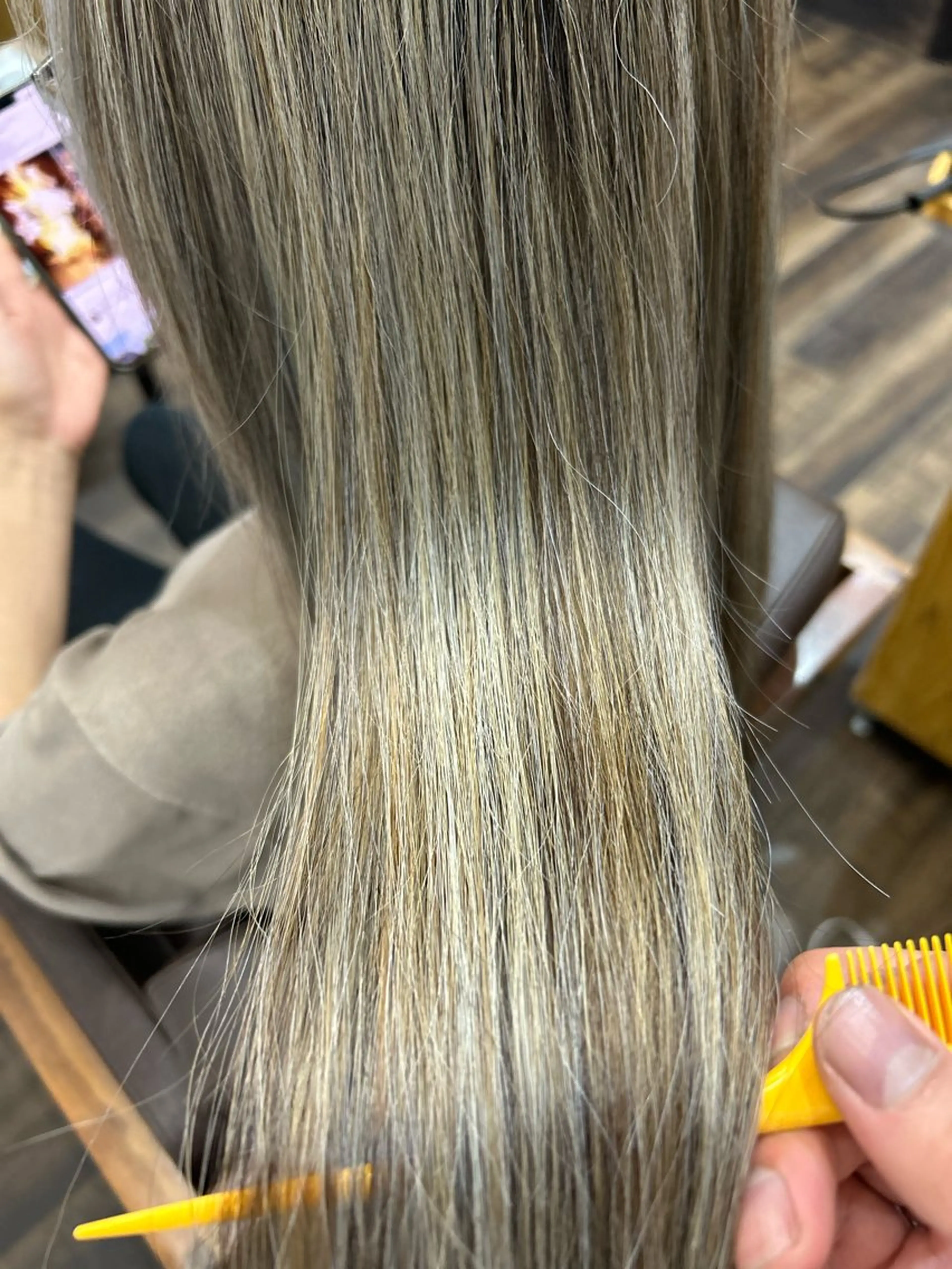 ロング カラー ハイライトカラー ハイライト フルヤ タクミのヘアスタイル