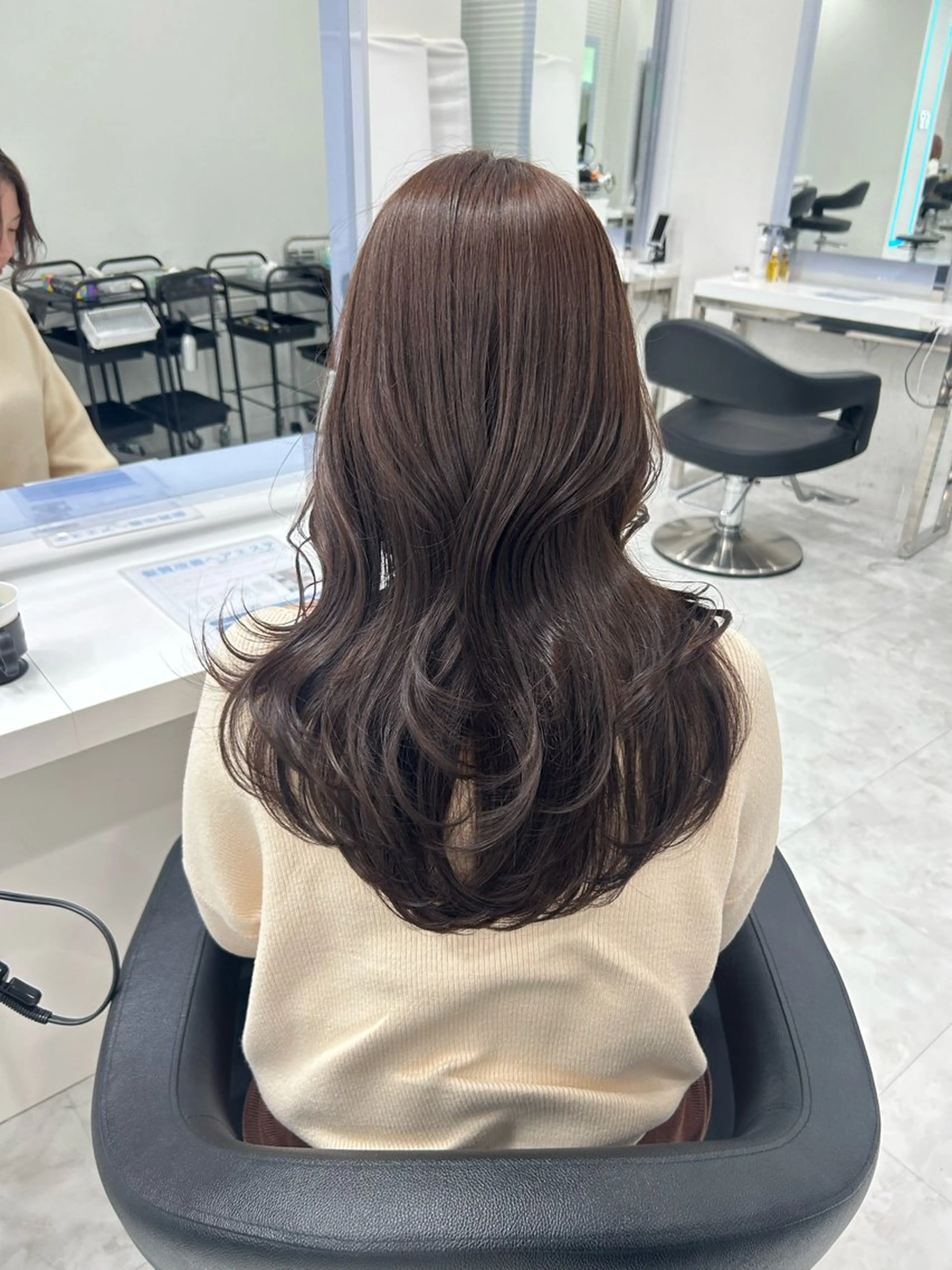 ロング カラー カット ヘアカラー トリートメント ヘアセット 💖透け感ベージュ KOTA💖のヘアスタイル