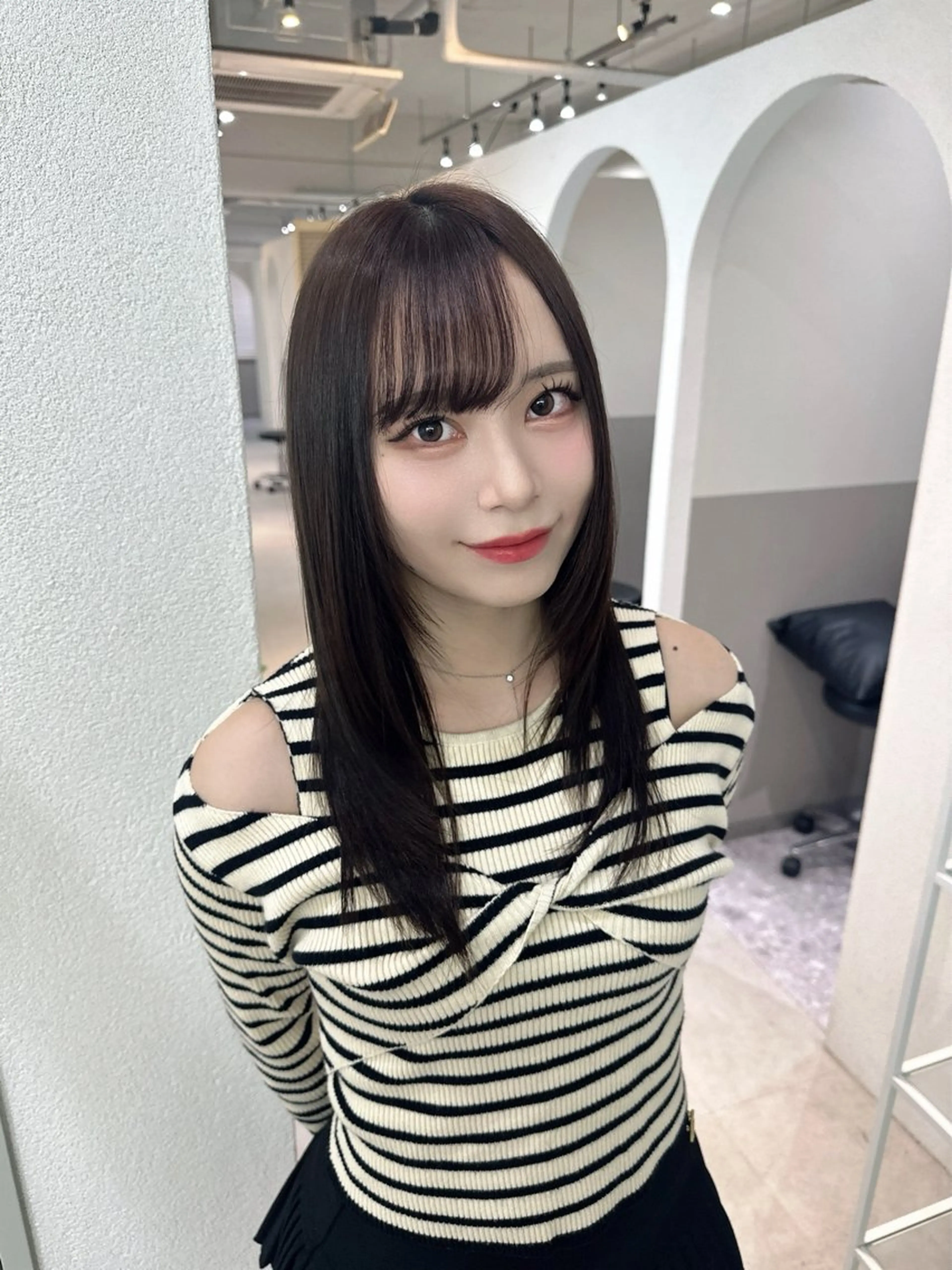 セミロング カラー カット ヘアカラー トリートメント 🪞個室サロン/韓国 艶髪/keito🪞のヘアスタイル