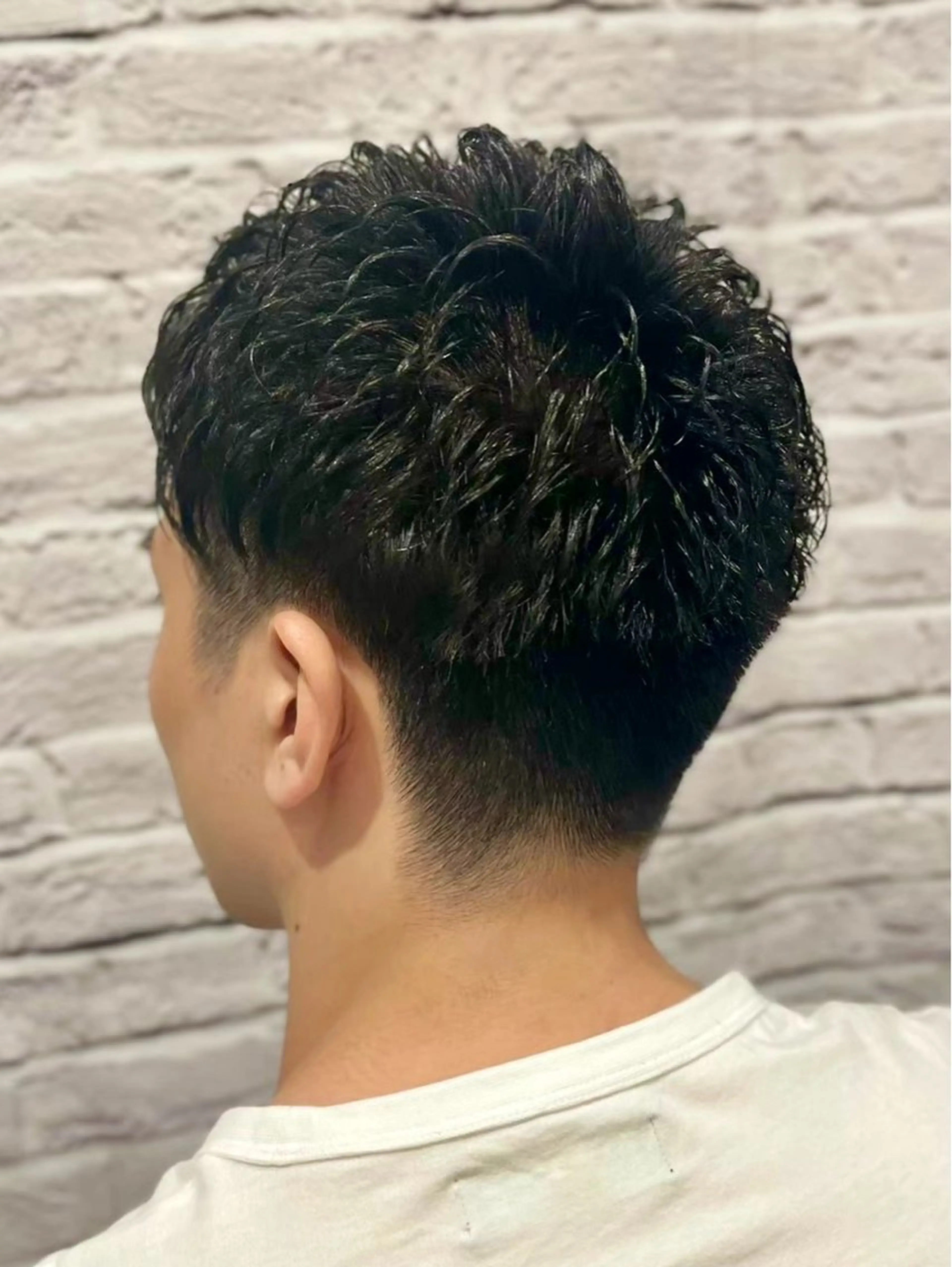 ショート パーマ ヘアアレンジ メンズ カット ヘアセット メンズカット/パーマ 山崎航平💈のヘアスタイル