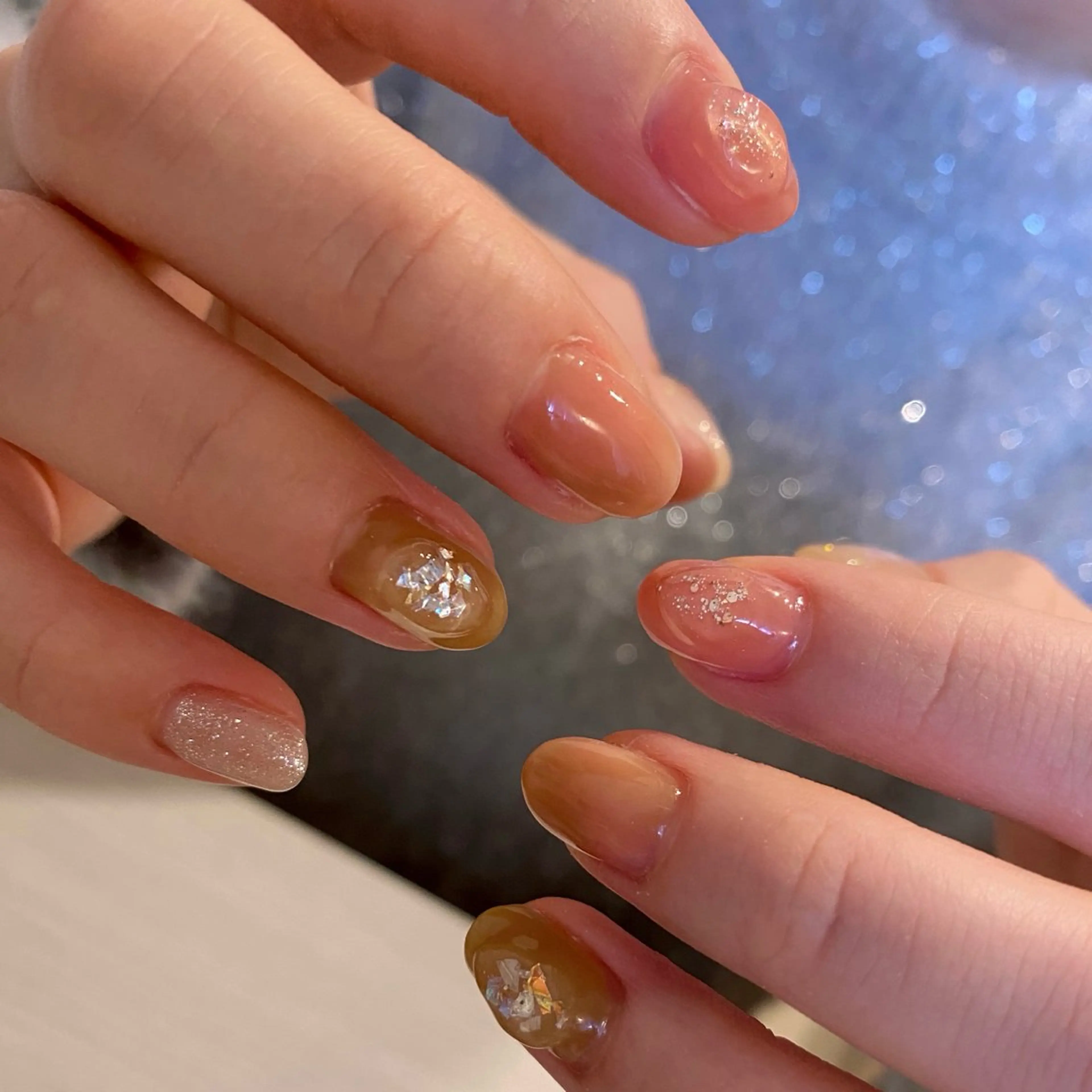 ネイル ニュアンスネイル 春ネイル nail amuseのネイルデザイン