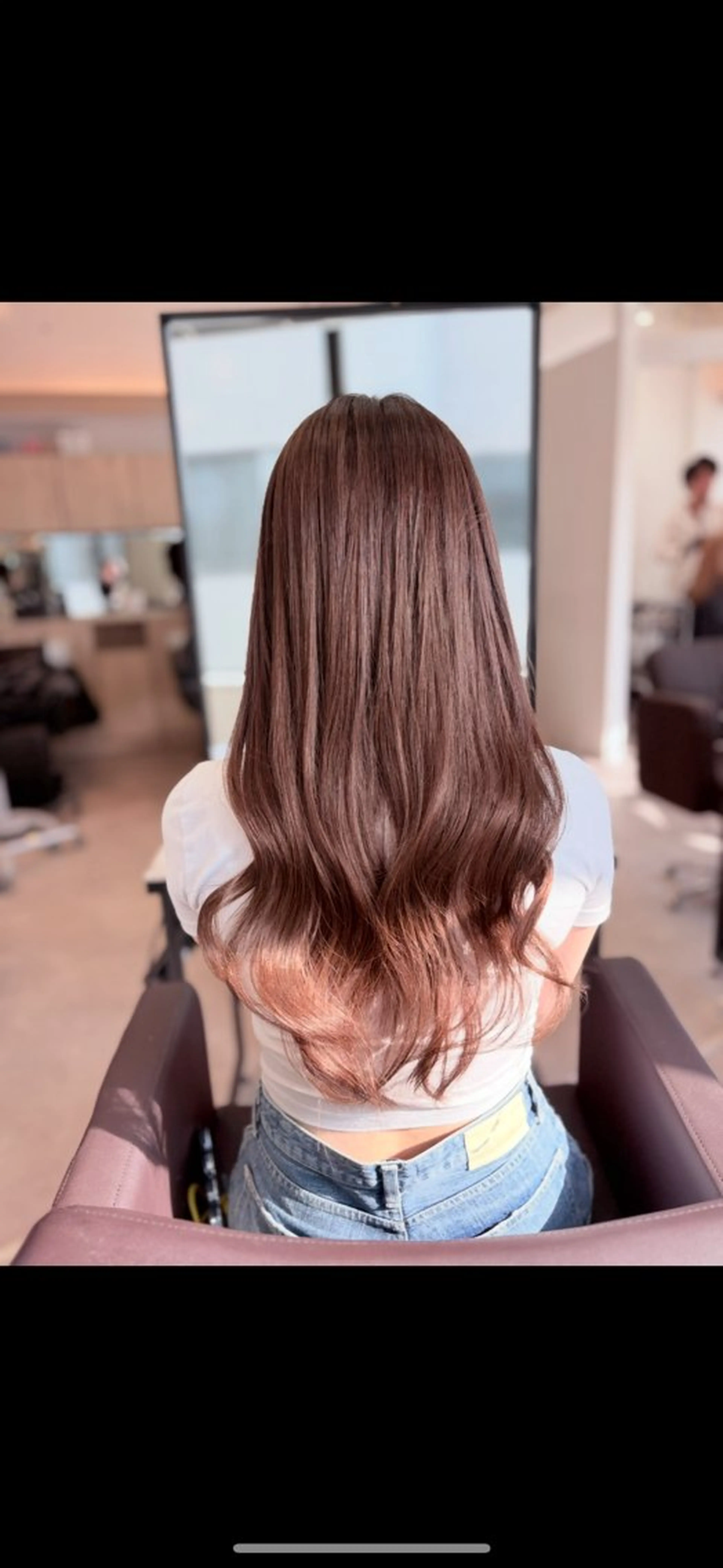 ロング カット ヘアカラー トリートメント 韓国風レイヤーカット 艶カラー🫧菊池のヘアスタイル