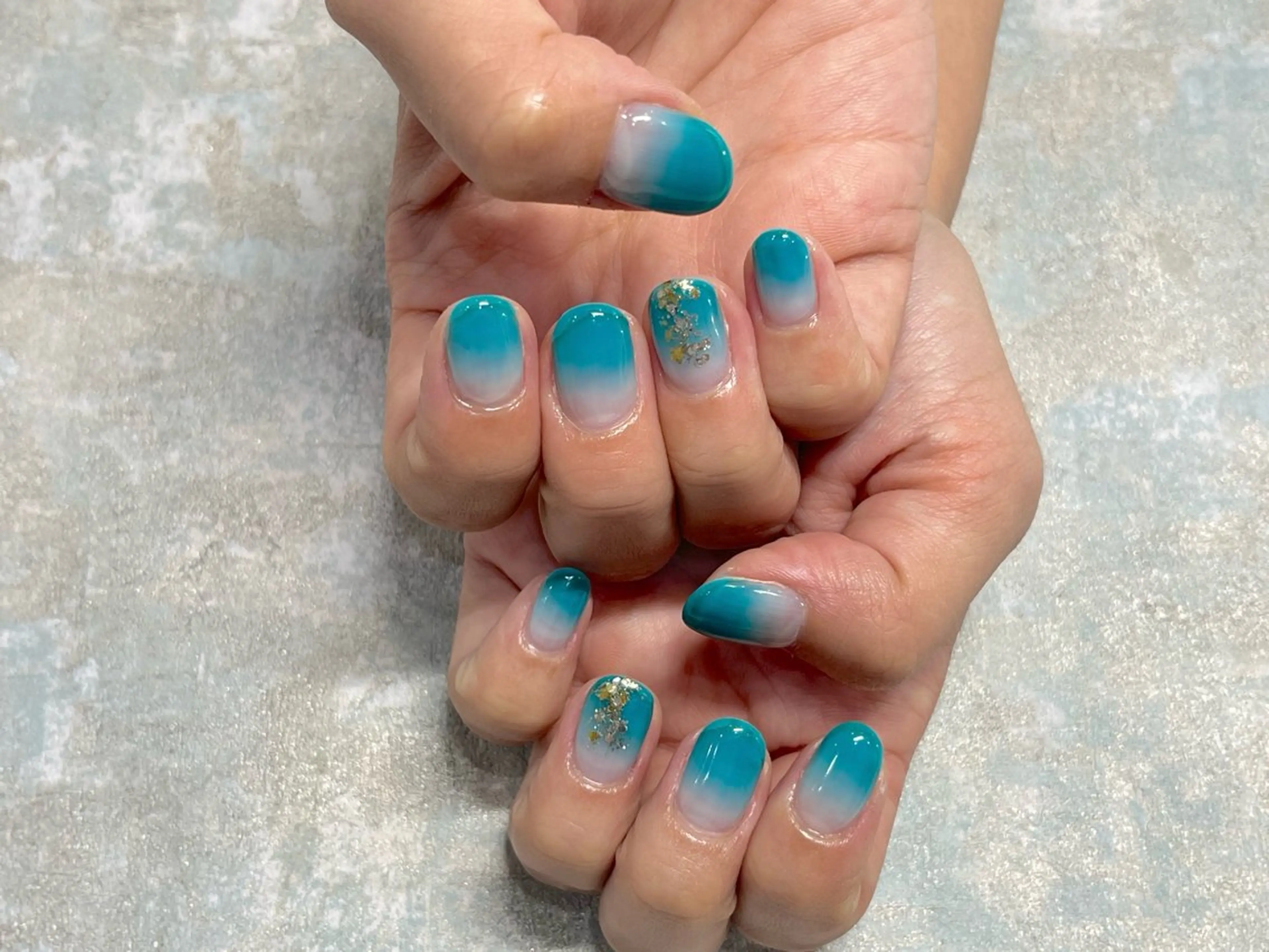 ネイル ブルー Asakawa yuzukaのネイルデザイン