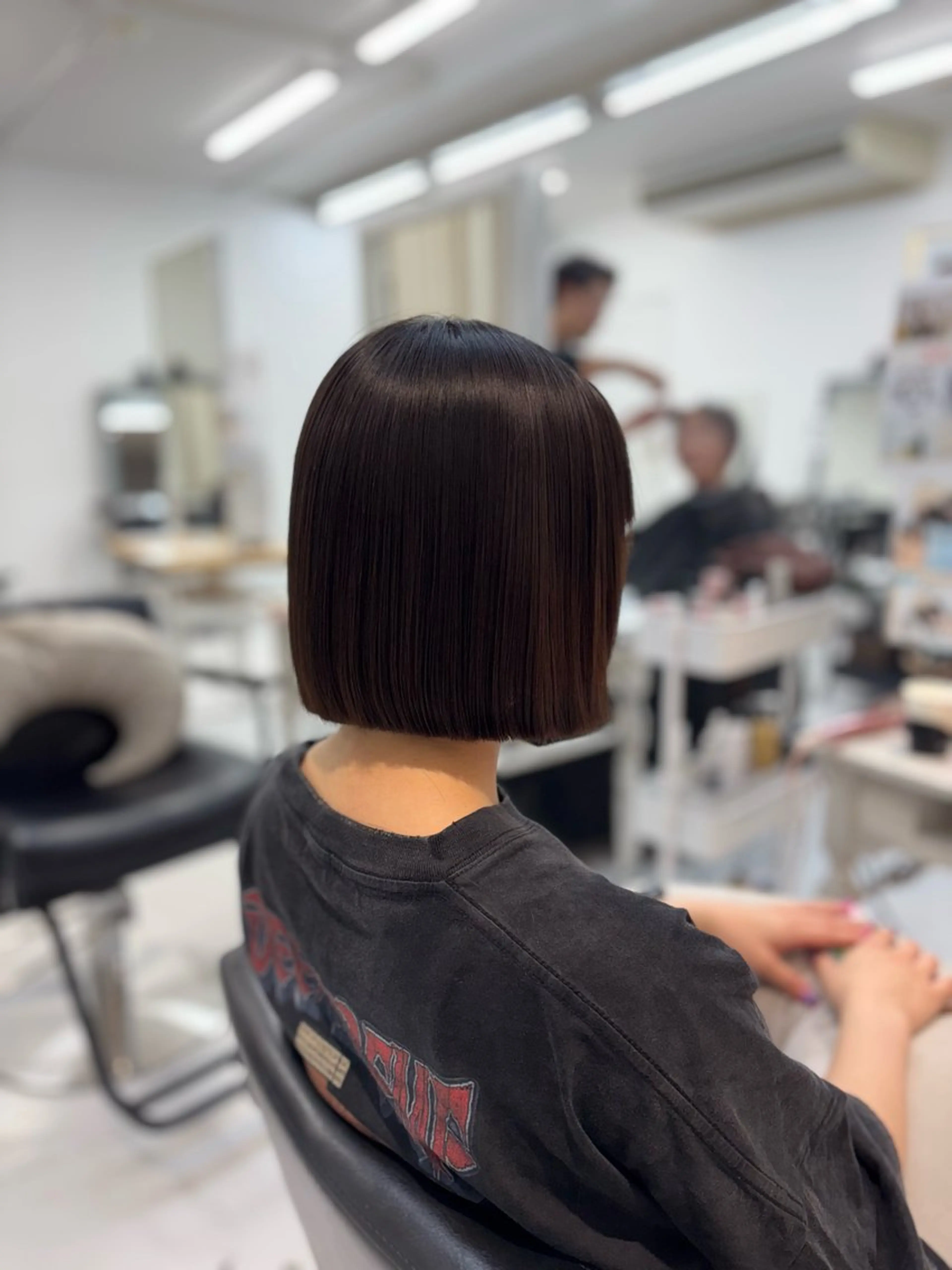ショート カット ヘアカラー 岩﨑真奈【LEV.】 ボブ/艶髪カラーのヘアスタイル