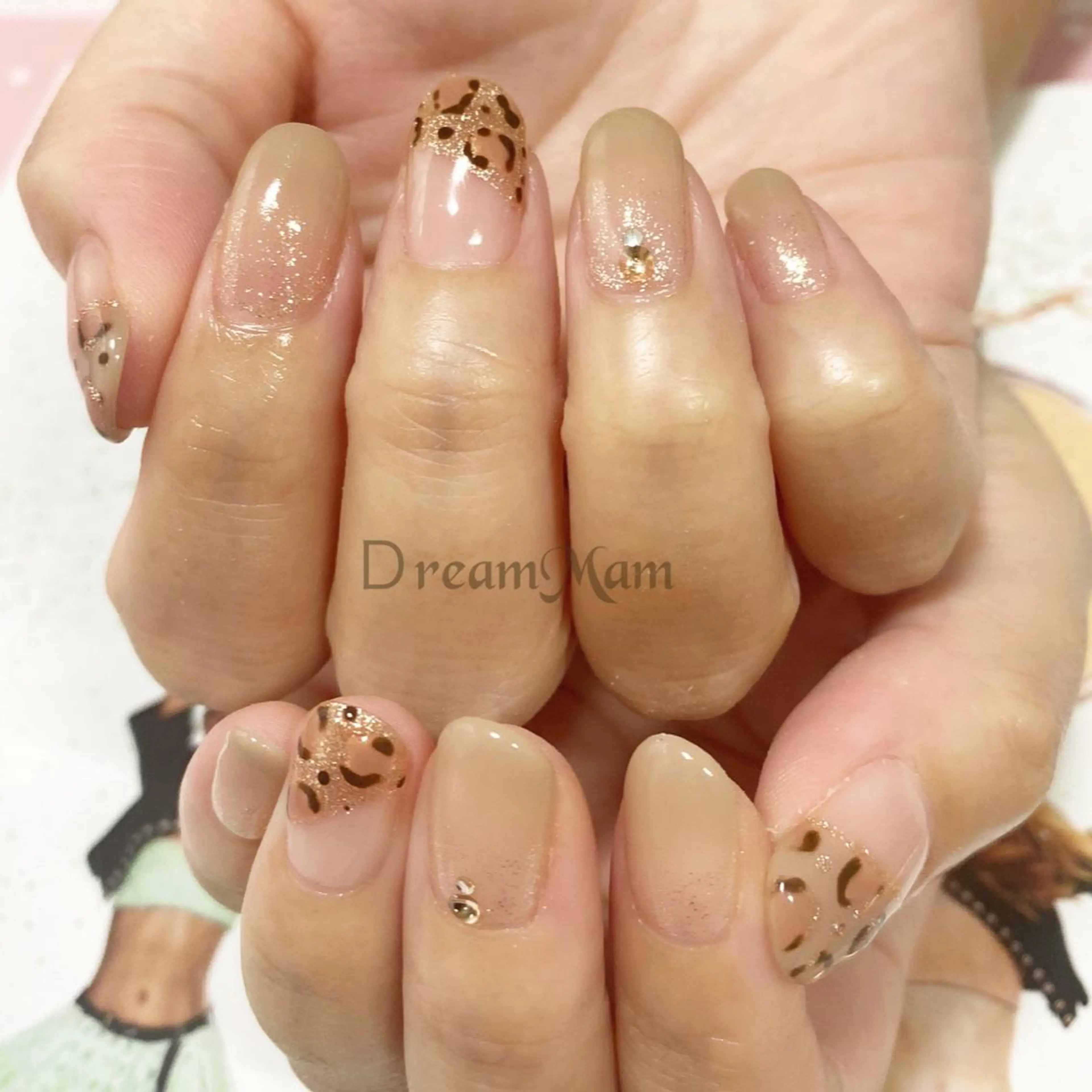 ネイル アニマル柄 フレンチネイル グラデーション Nail Salon Ｄream Mamのネイルデザイン