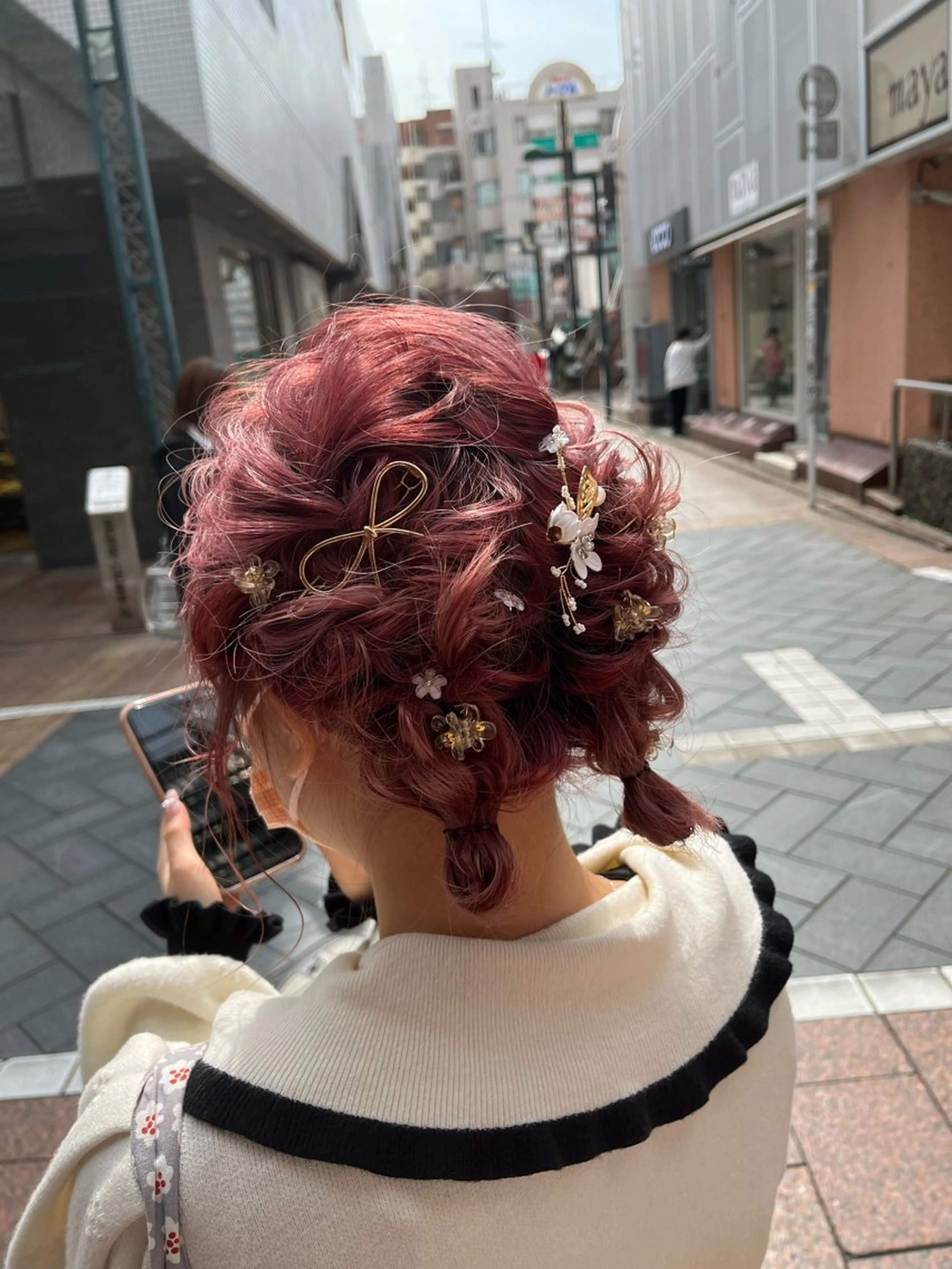 ヘアセット💐早朝のご予約も可能です。予約×でも一度お問い合わせください。の写真