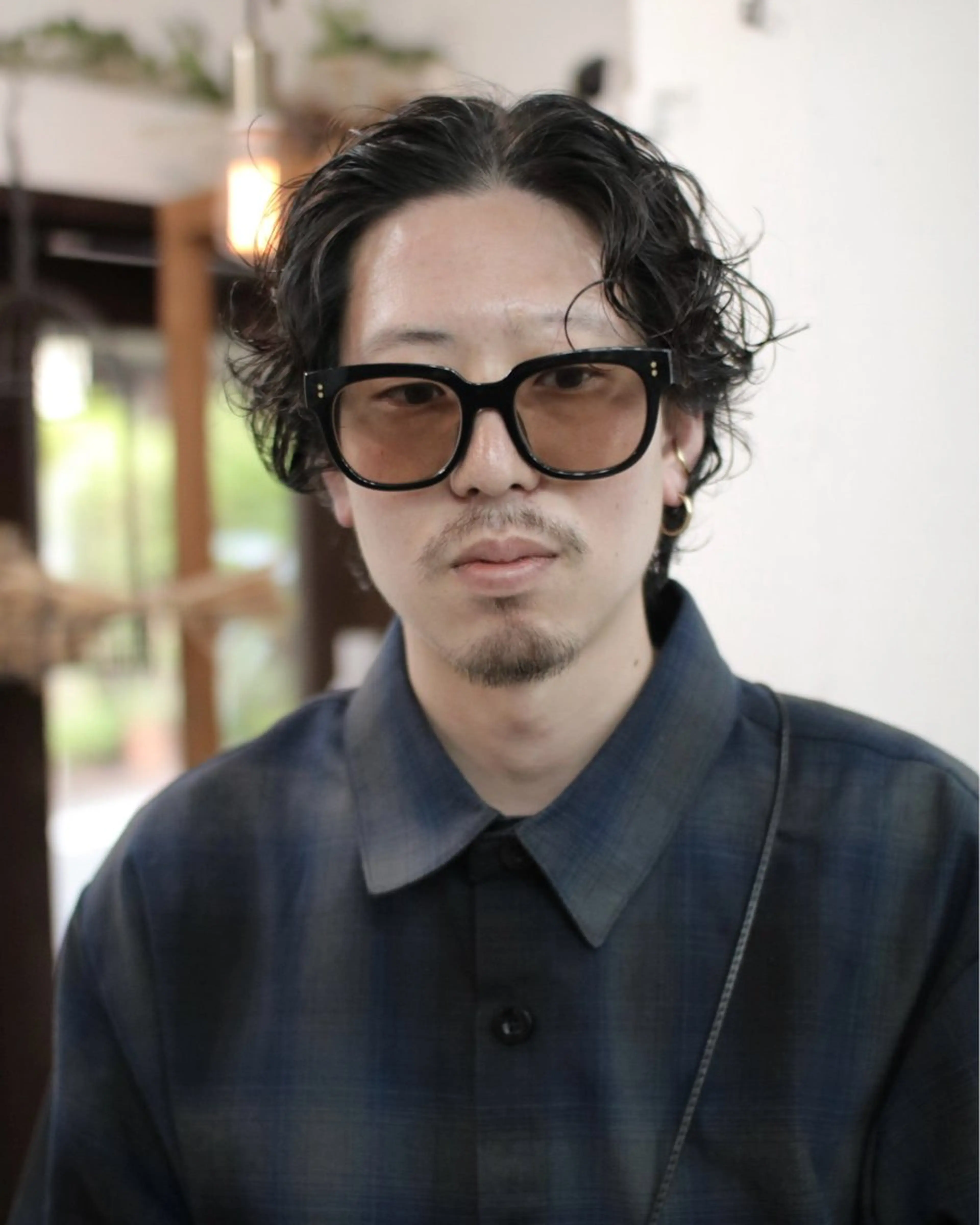 ミディアム パーマ メンズ カット パーマ トリートメント 木村陸弥 似合わせ 透明感カラー🌿のヘアスタイル