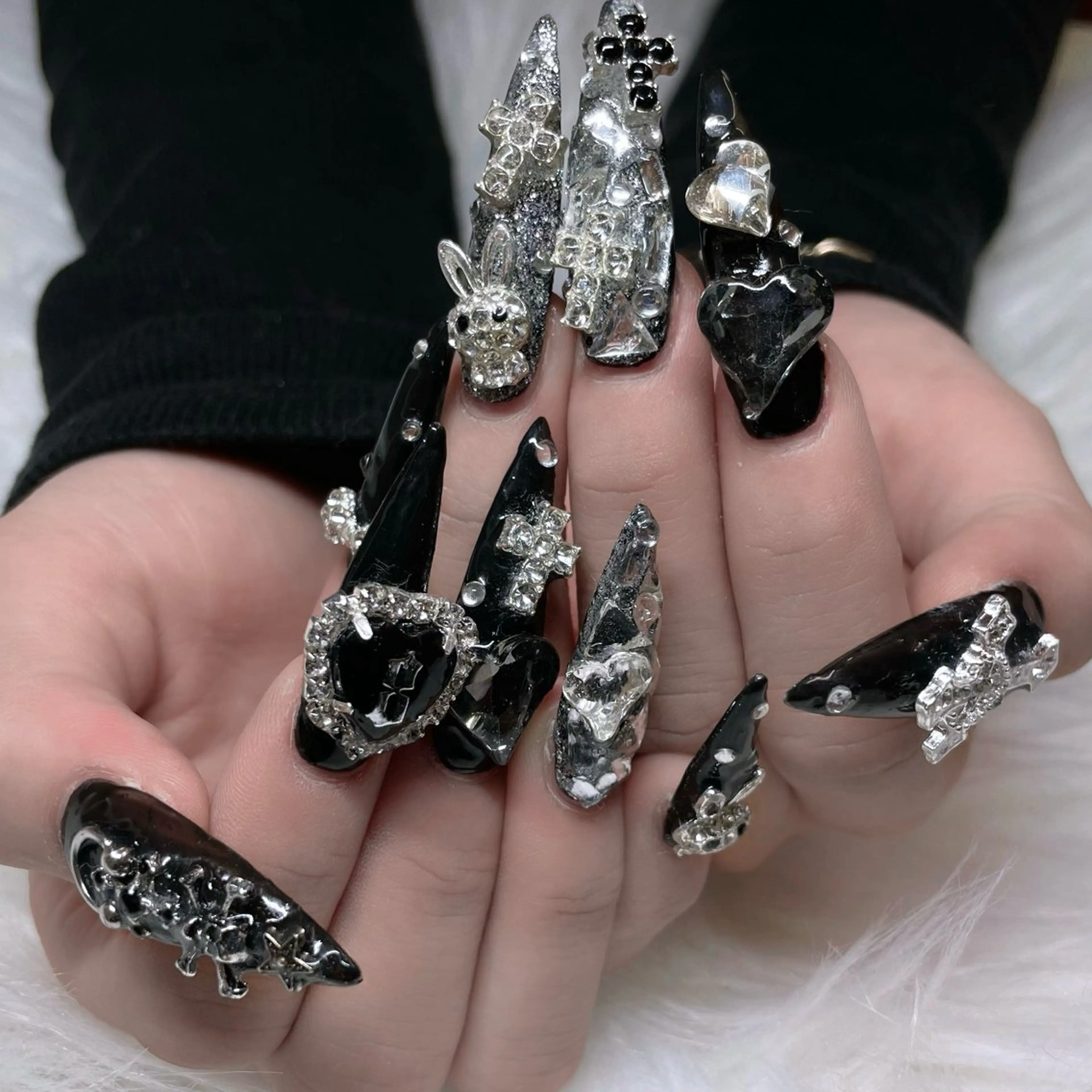 新規限定 チップ長さだし•ワンカラー10本ゴテゴテつけ放題🎀✨(150min)の写真