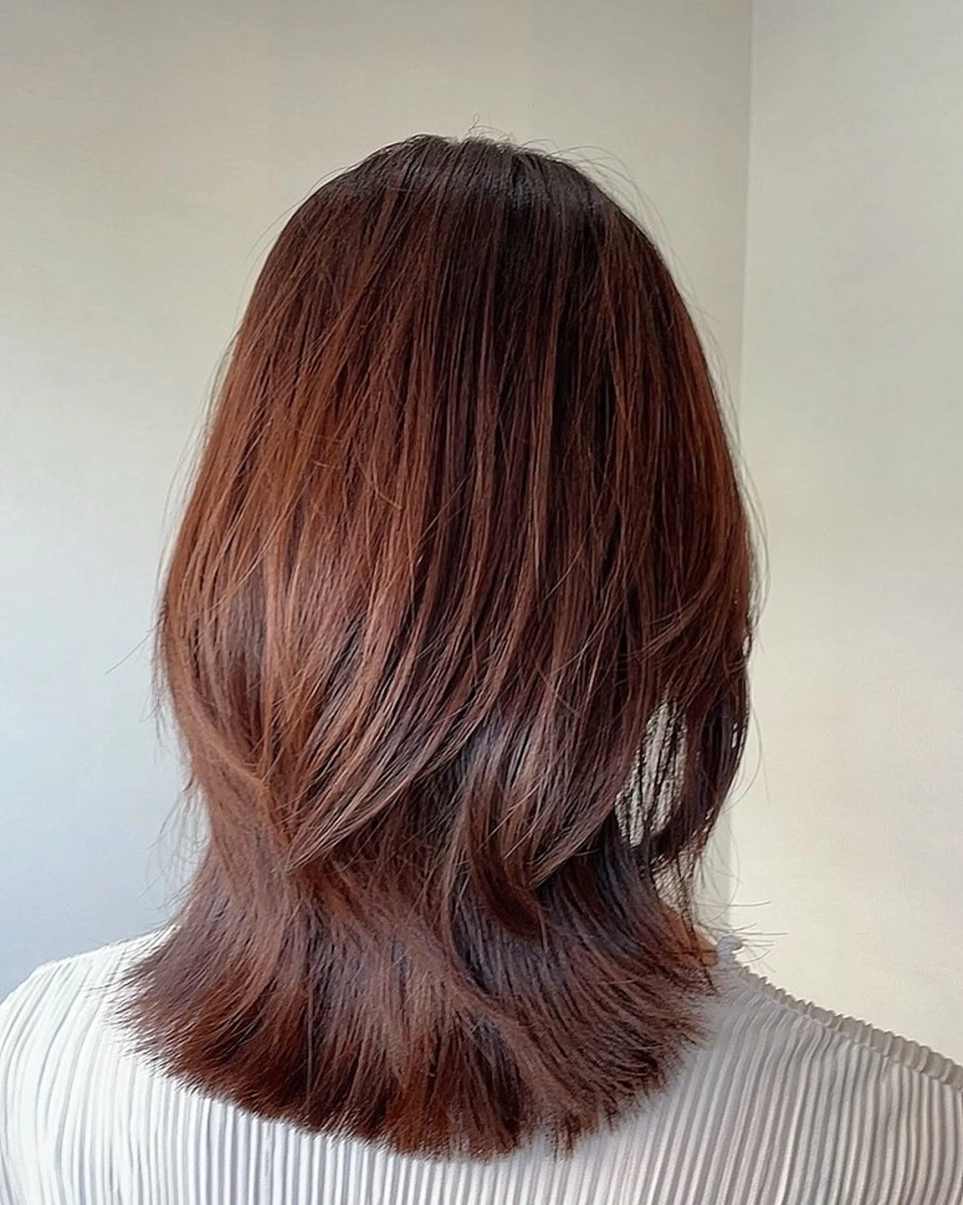 ミディアム レイヤーカット トリートメント カット mono.所属・南茨/ヘッドスパ /カット/momoのヘアスタイル