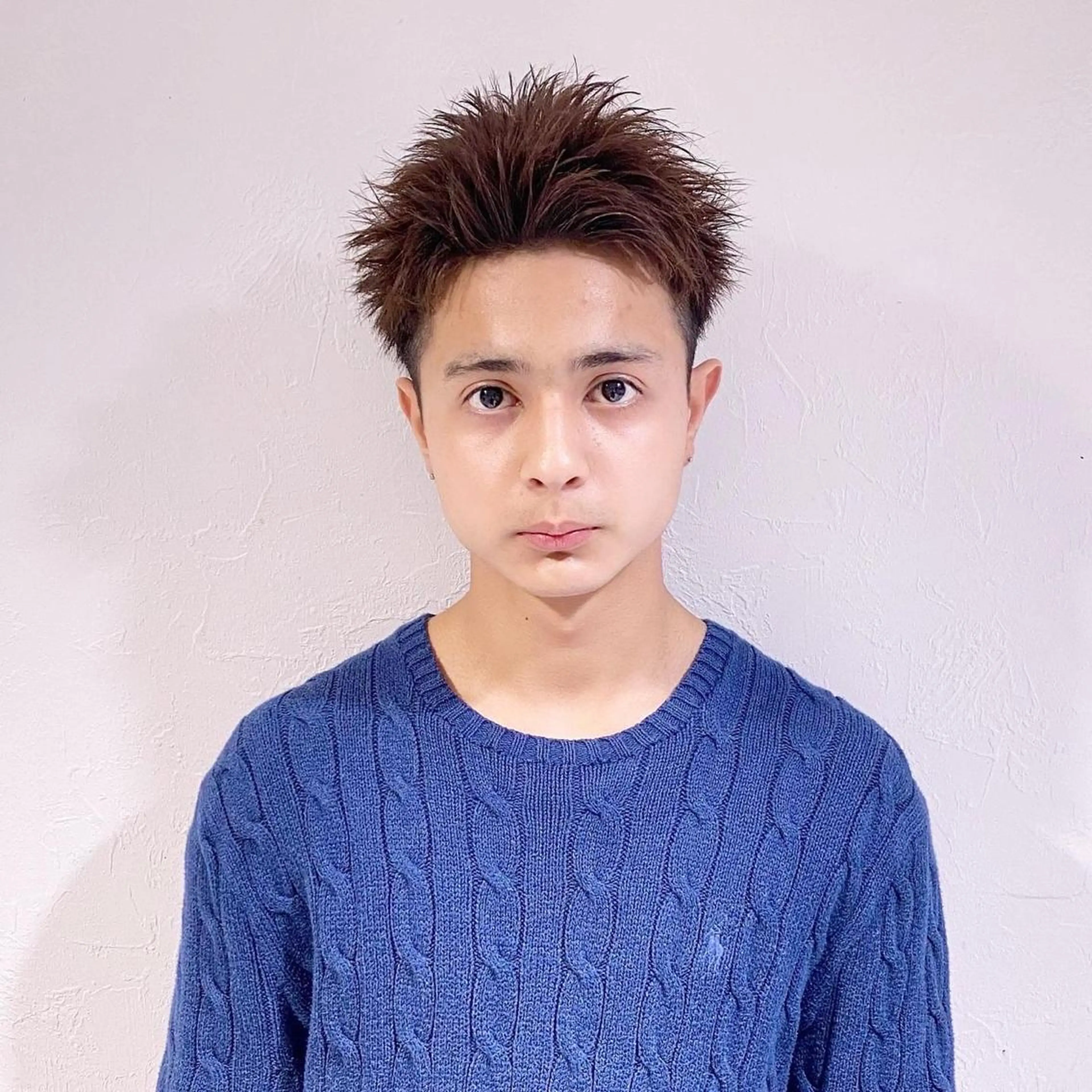 ショート カラー パーマ メンズ 渋谷駅から徒歩1分 BLUCKメンズヘアのヘアスタイル