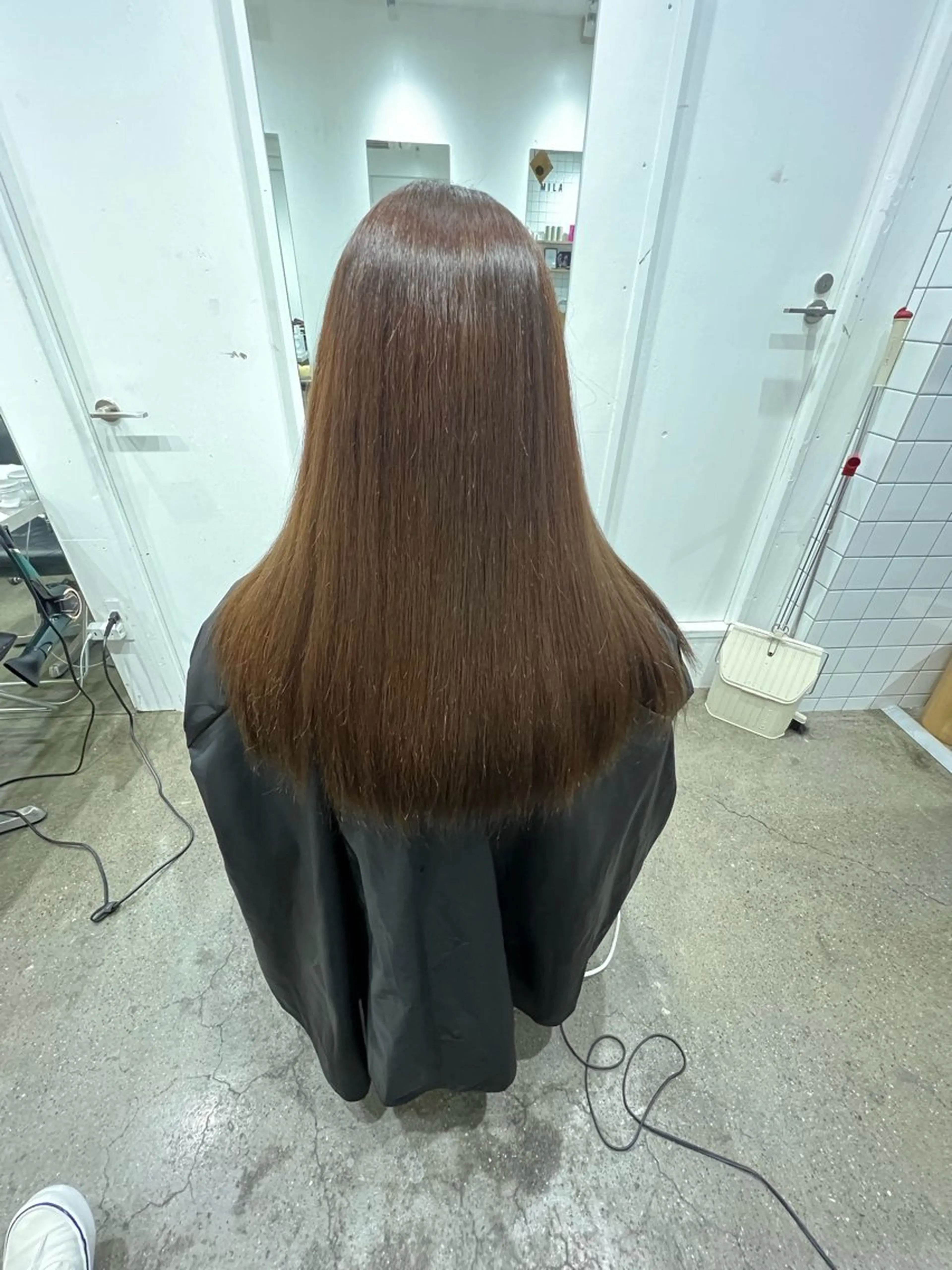 ロング パーマ 髪質改善 ストレートパーマ ✨髪質改善矯正× ブリーチ✨YU-KIのヘアスタイル