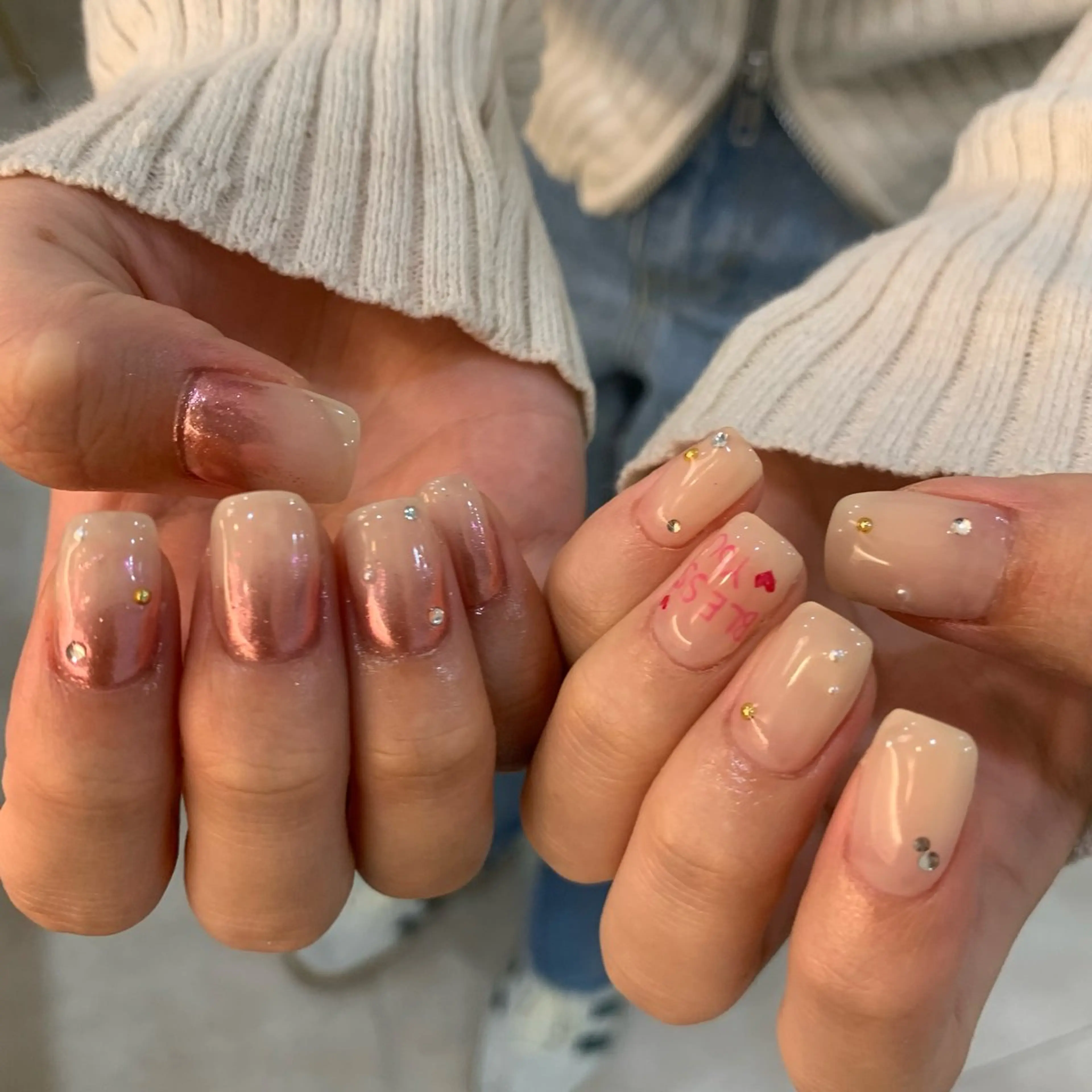 ネイル ハンドネイル フットネイル ゆびノさき茨木店 ニュアンス/アートのネイルデザイン