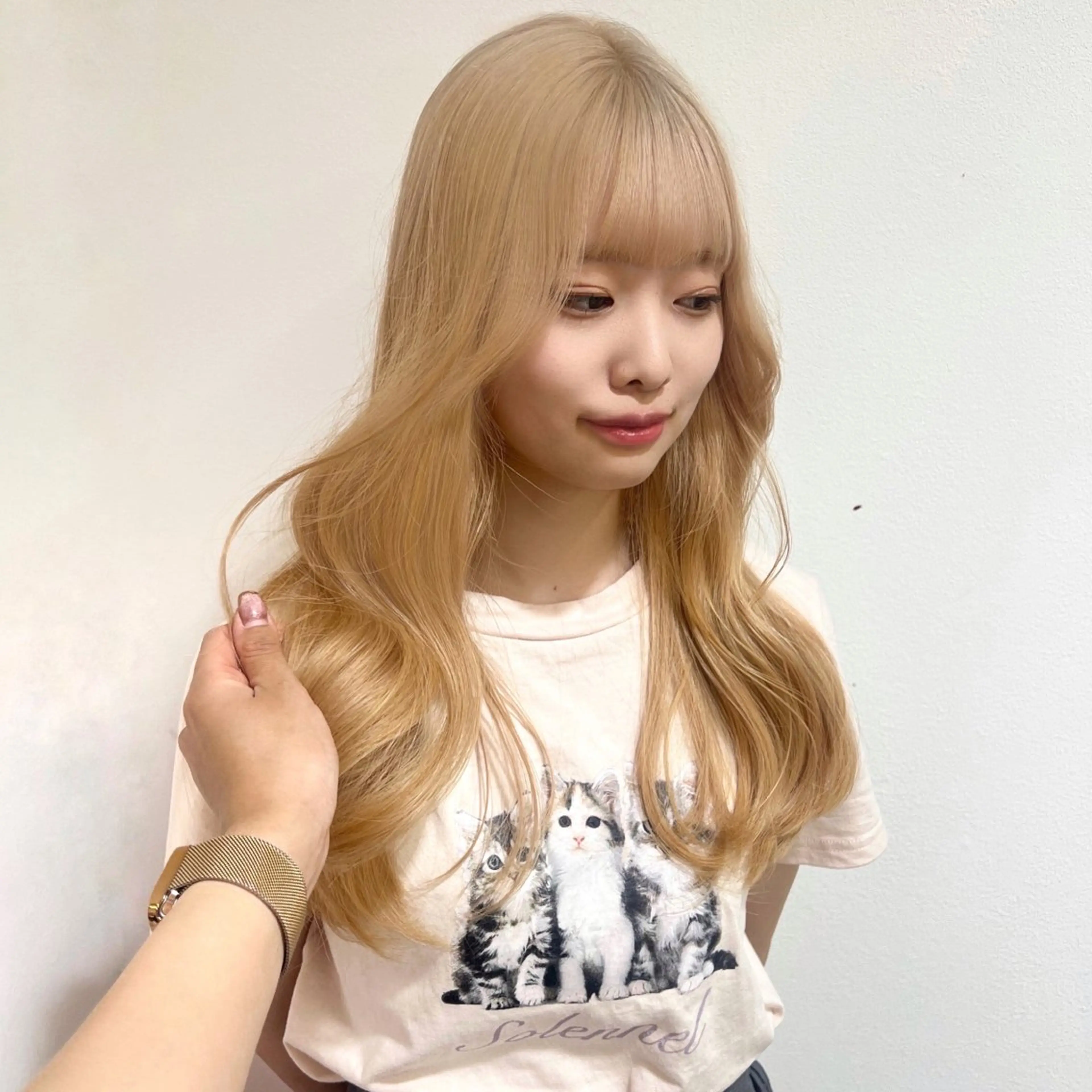 ロング カラー ヘアカラー トリートメント 🎀ダブルカラー/ ピンク×ガーリー🎀のヘアスタイル