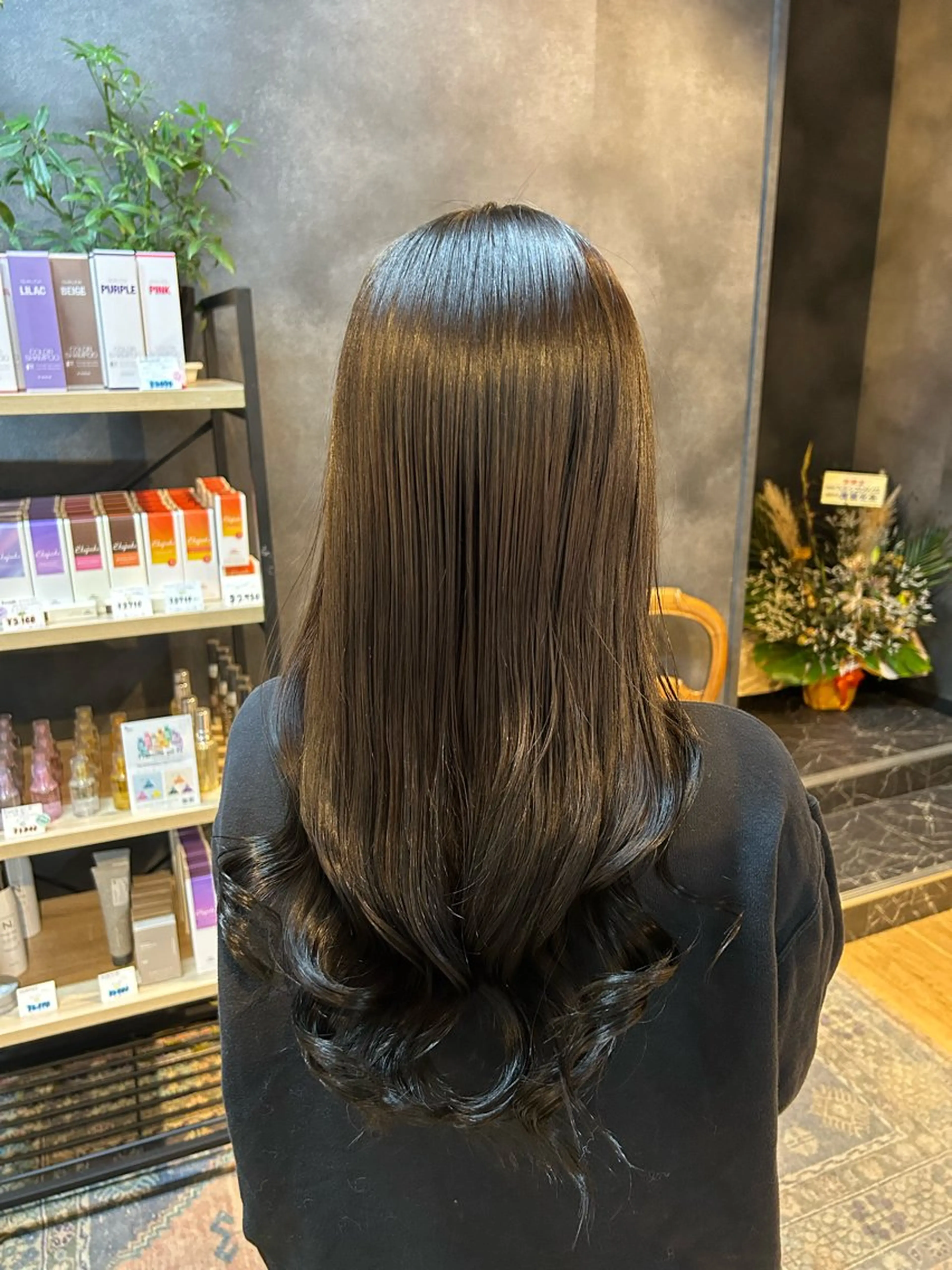 セミロング カット ヘアカラー トリートメント レディース特化/ 透明感カラー/あんみのヘアスタイル