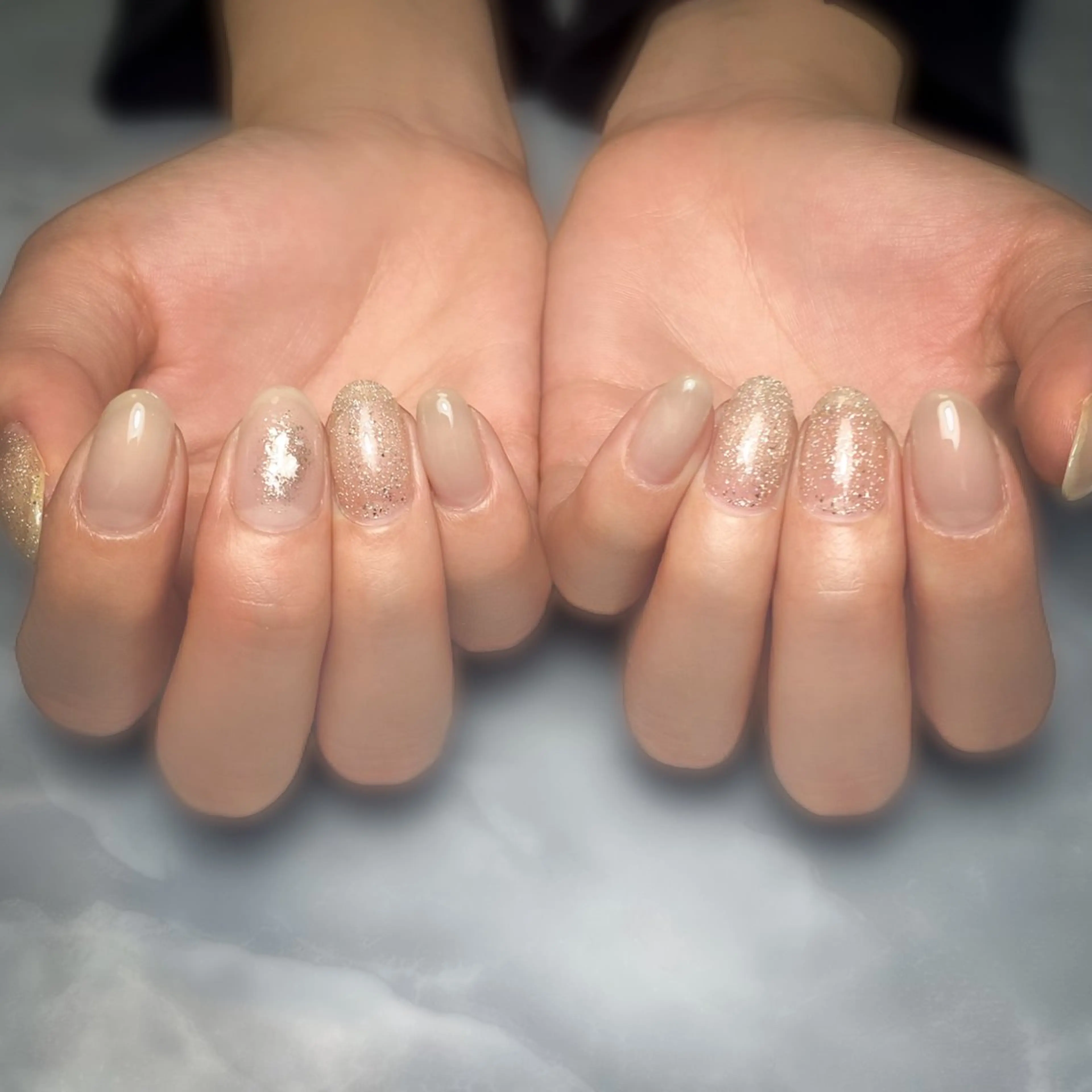 ネイル フラッシュネイル シンプルネイル ハンドネイル &.nail/ ニュアンス/持込み可のネイルデザイン