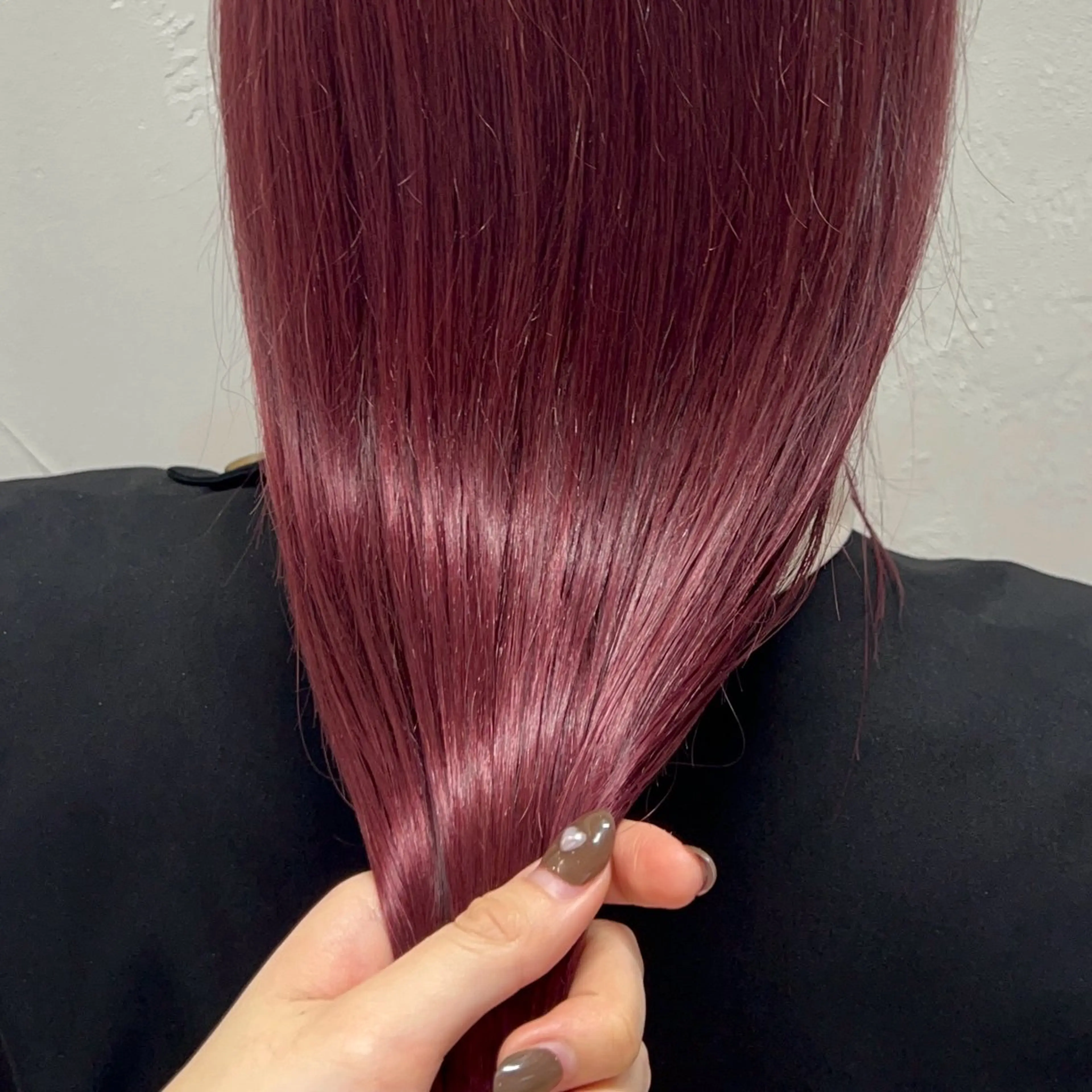 ミディアム カラー ヘアカラー トリートメント Lomalia もえかのヘアスタイル