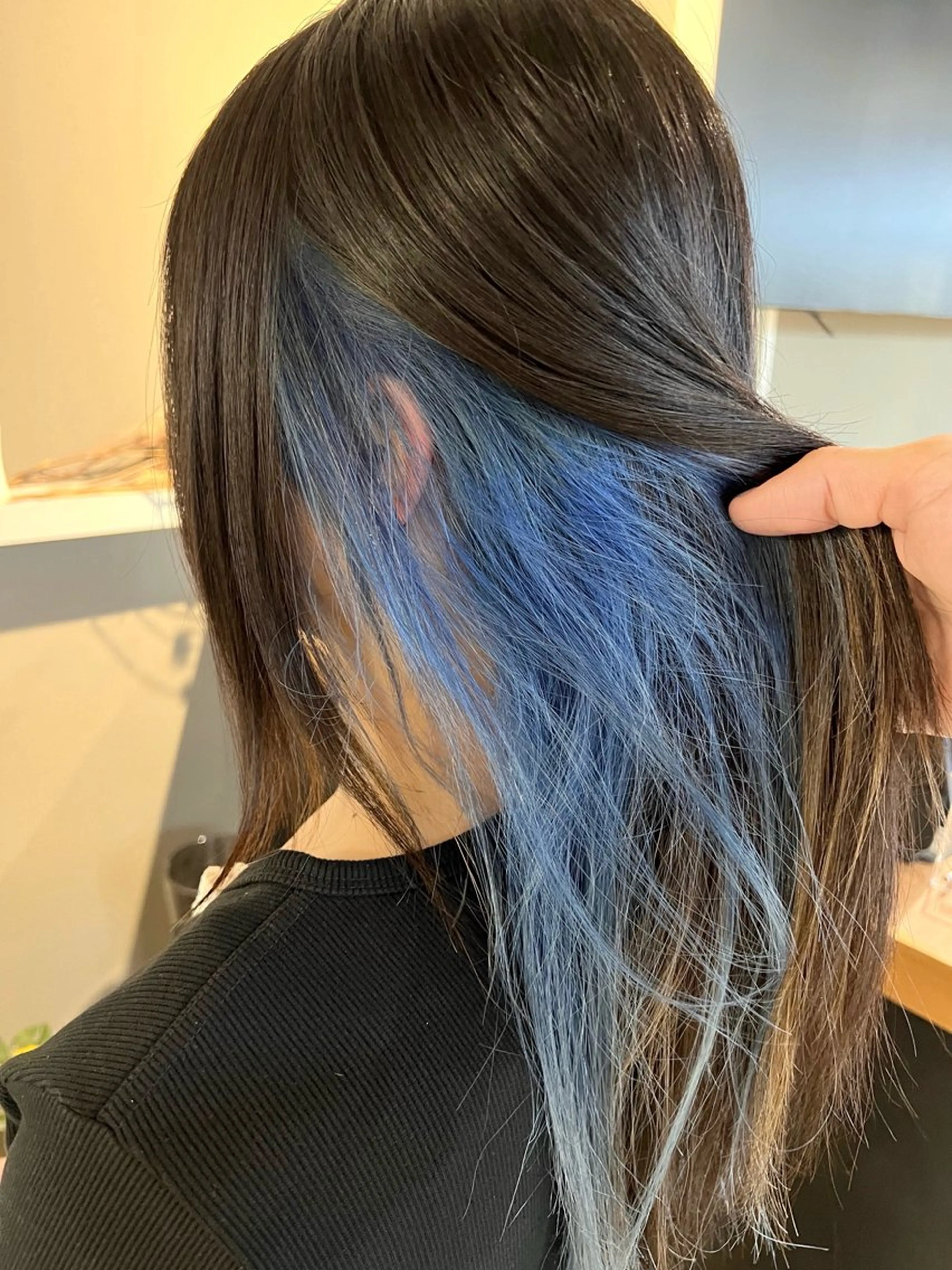 ロング カラー ブルーカラー ロング daiki 原宿のヘアスタイル