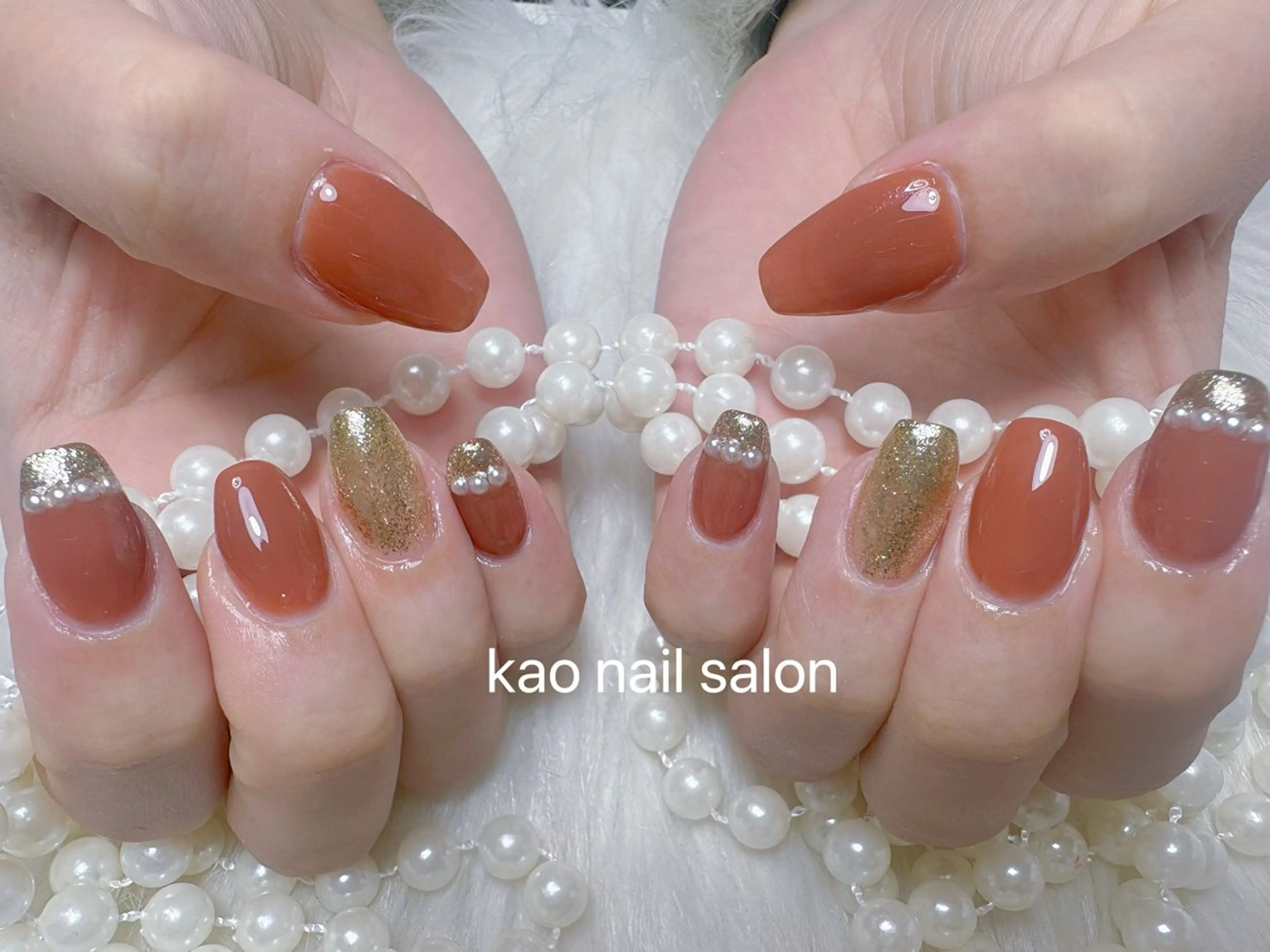 ネイル ハンドネイル kao nail マグネット/長さだしのネイルデザイン
