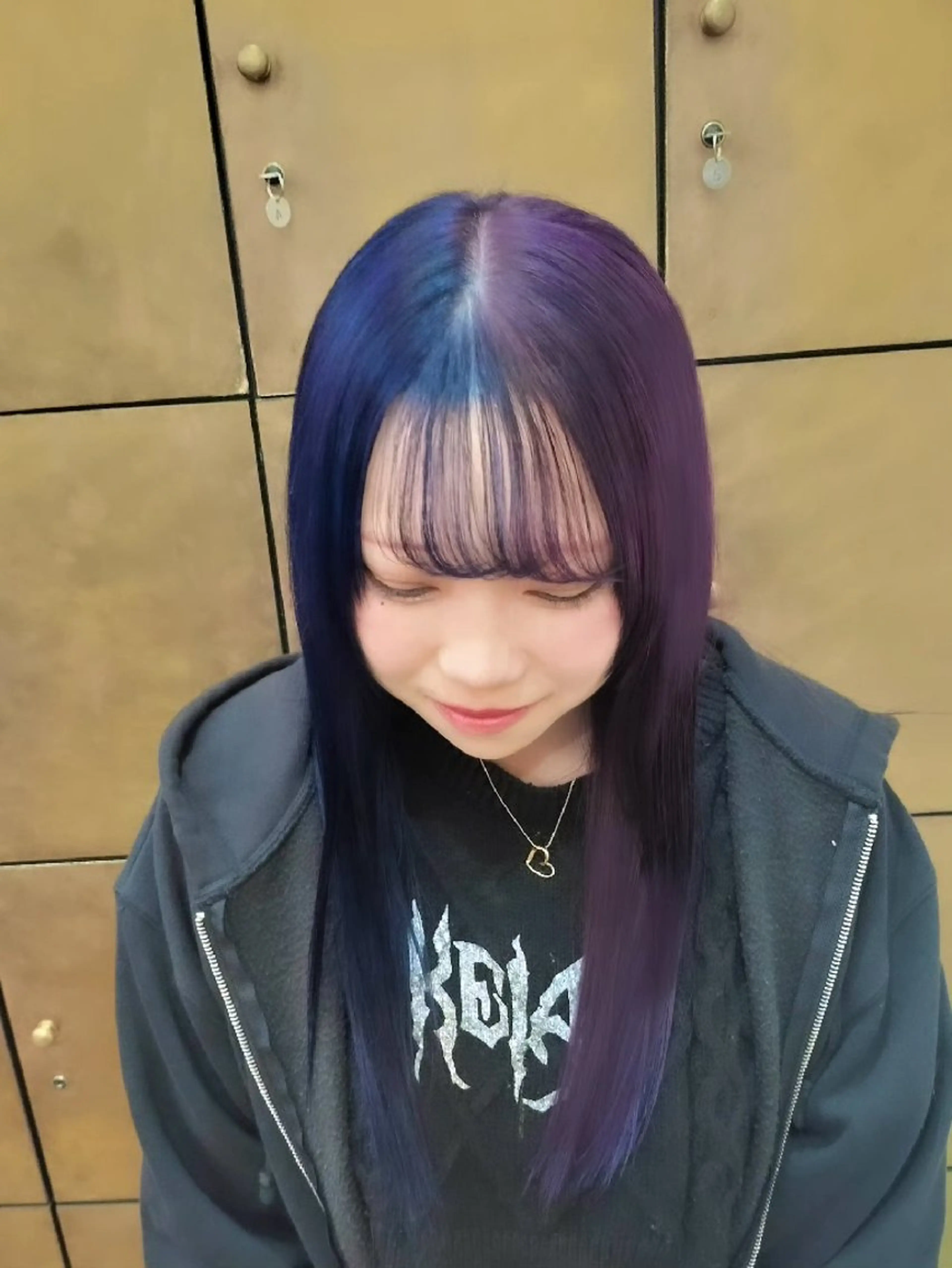 ロング カラー デザインカラー ヘアカラー トリートメント Hair ICI QUARTET所属・サクライ サナのヘアスタイル